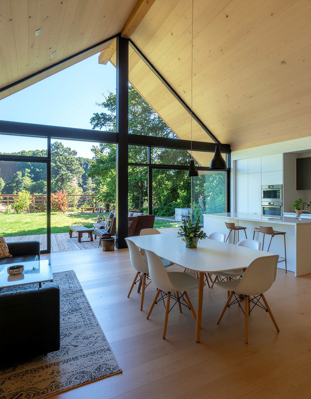 A frame living room open concept - 30 living room A-frame ideas