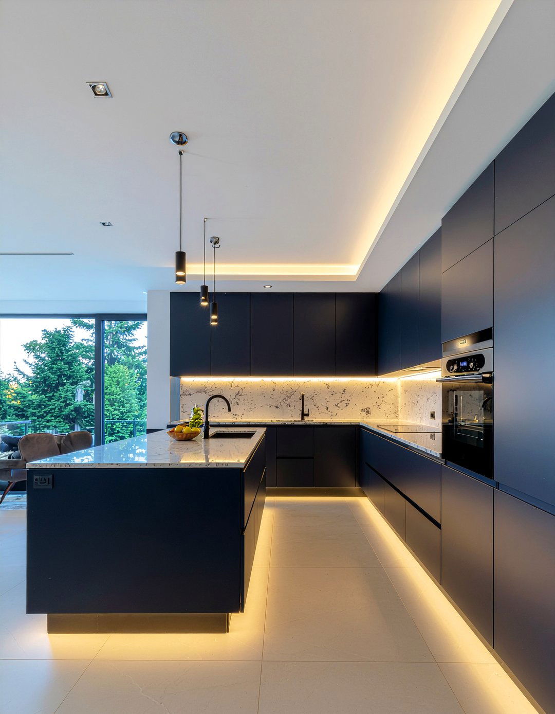 Above Cabinet Lighting - 30 ambient lighting kitchen ideas