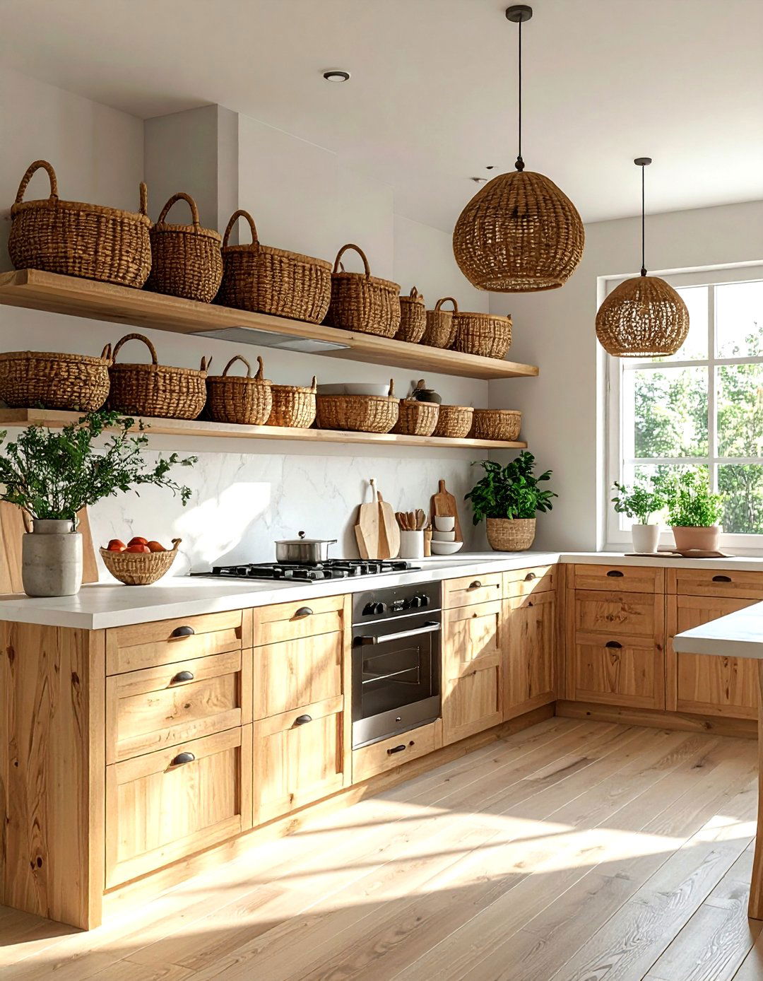 Above Cabinet Storage - 30 woven basket ideas