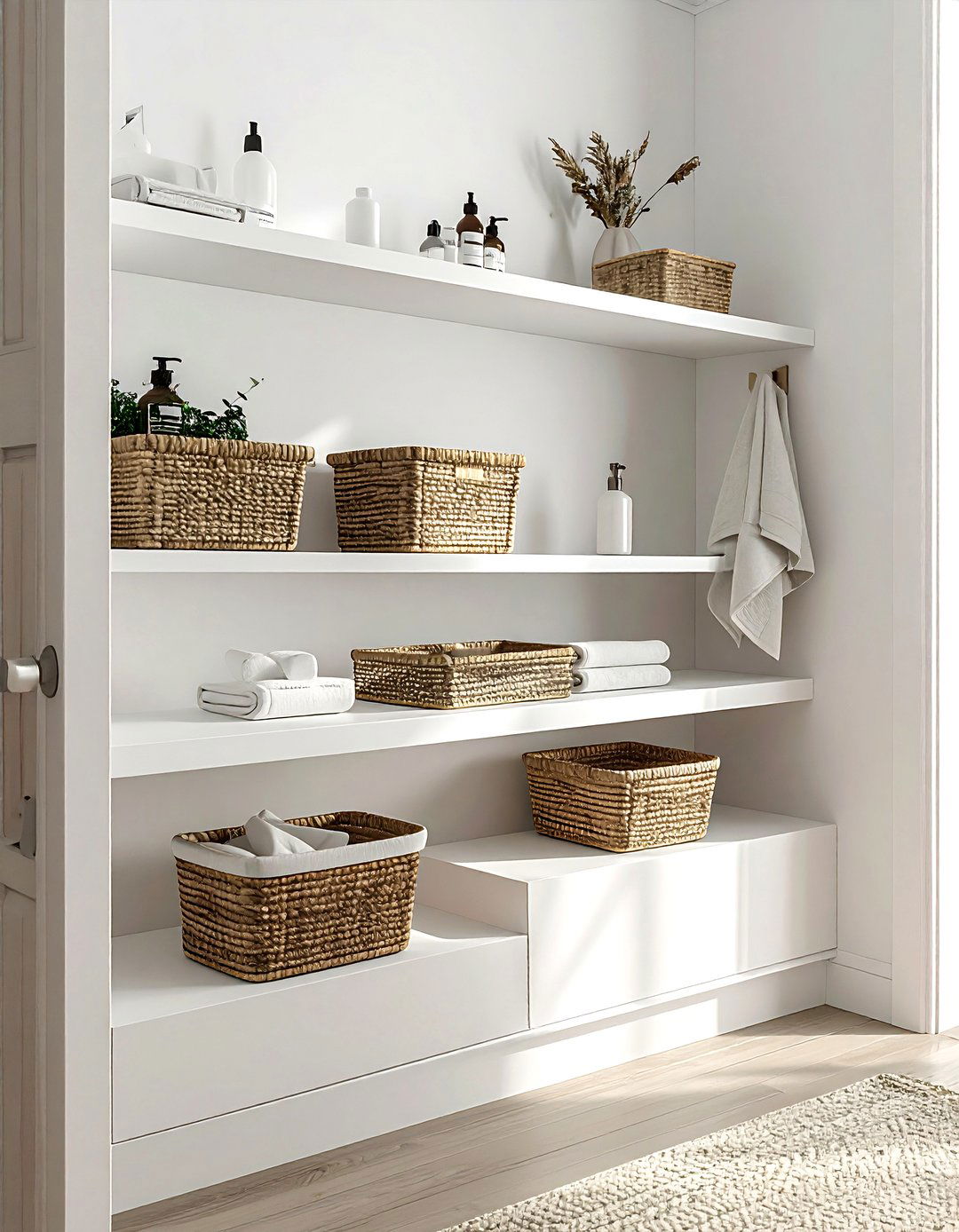 Above Door Shelf - 30 bathroom shelving ideas