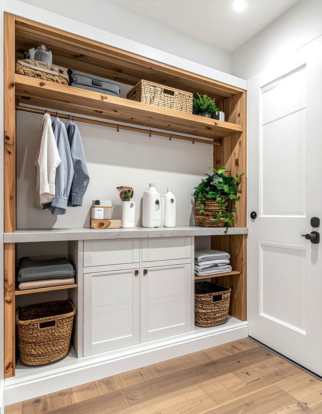 Above Door Shelving - 30 laundry room shelving ideas