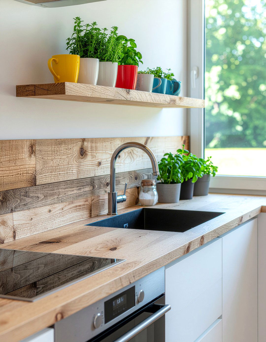 Above Kitchen Sink Shelving - 30 open shelving kitchen ideas