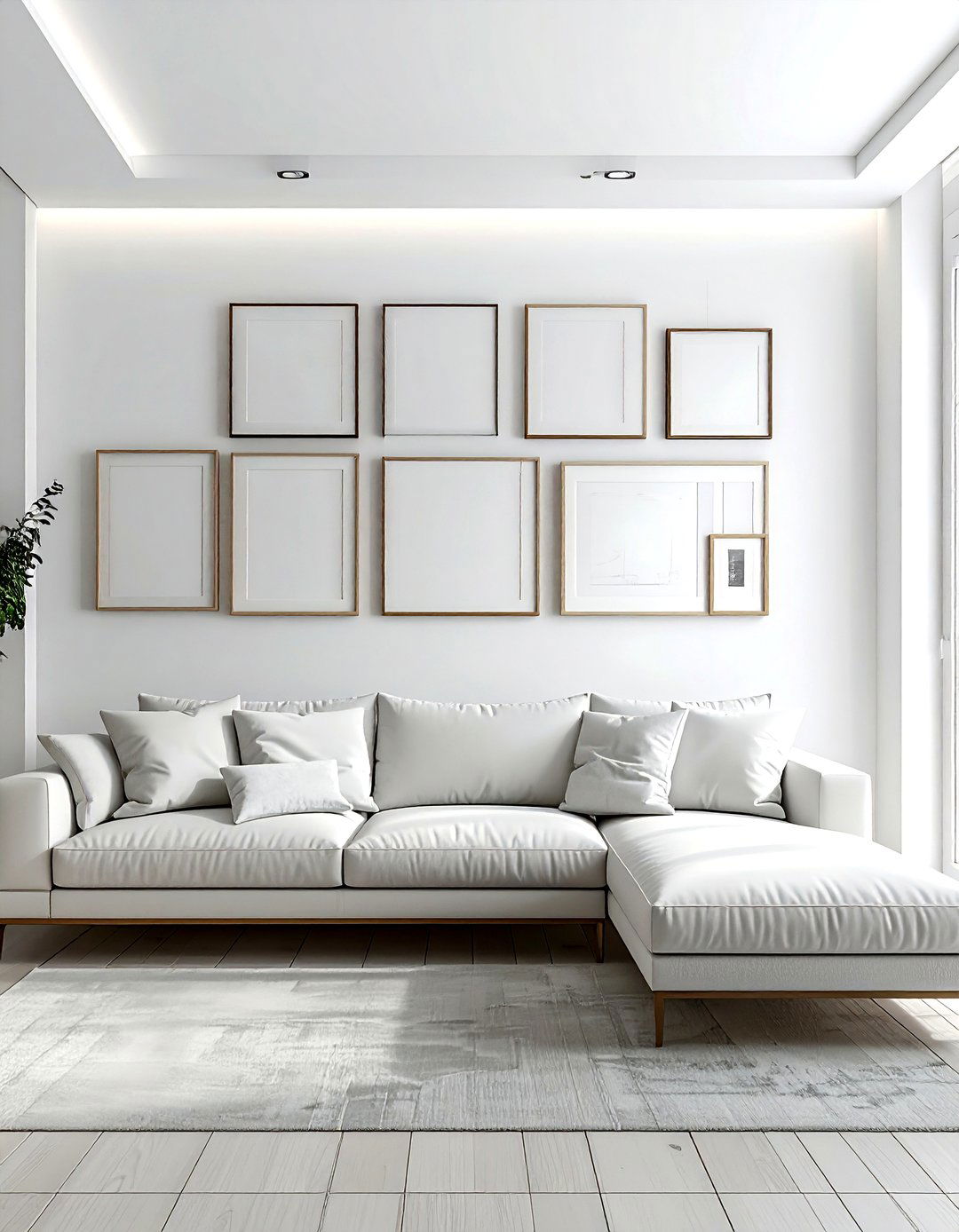 Above Sofa Gallery - 30 frame arrangement ideas