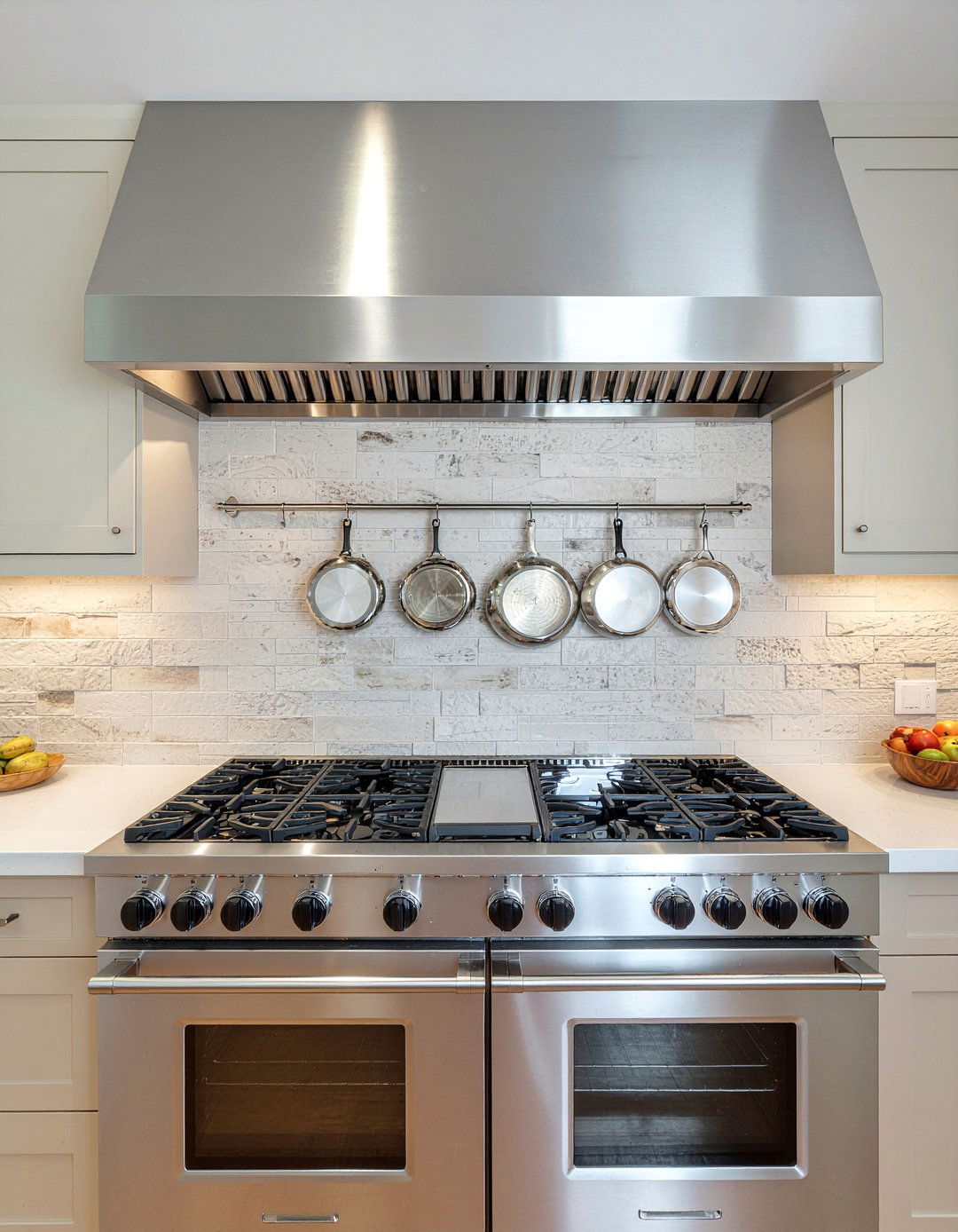 Above stove rack - 30 pot and pan storage kitchen ideas