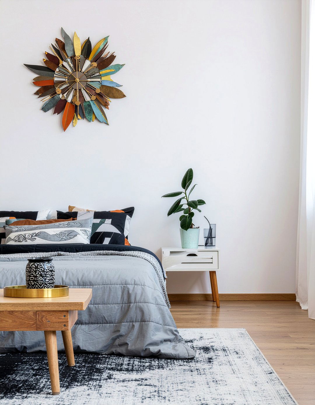 Abstract Art Wall Clock - 30 bedroom wall clocks