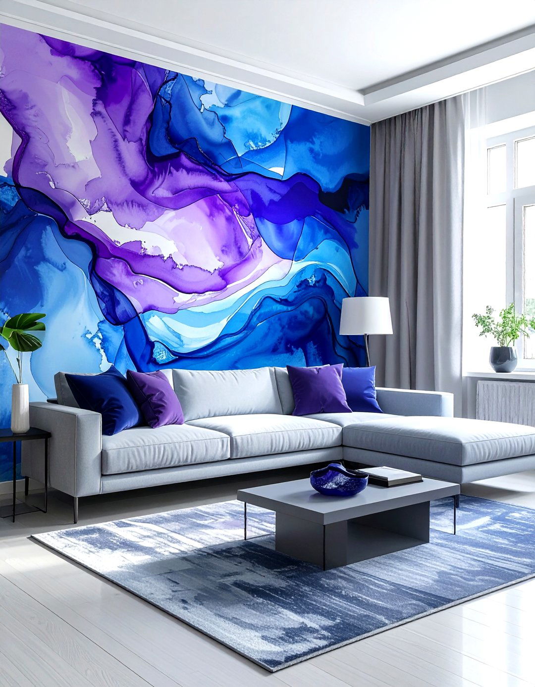Abstract Art Wallpaper Living Room - 30 living room wallpaper ideas
