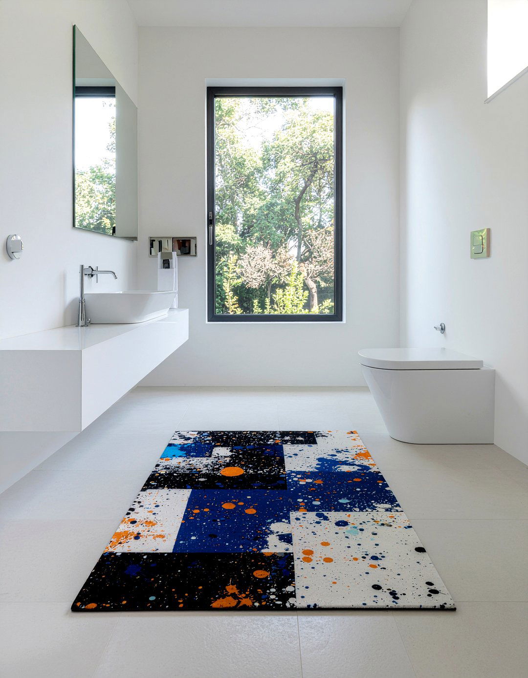 Abstract Bathroom Rug - 30 bathroom rug ideas