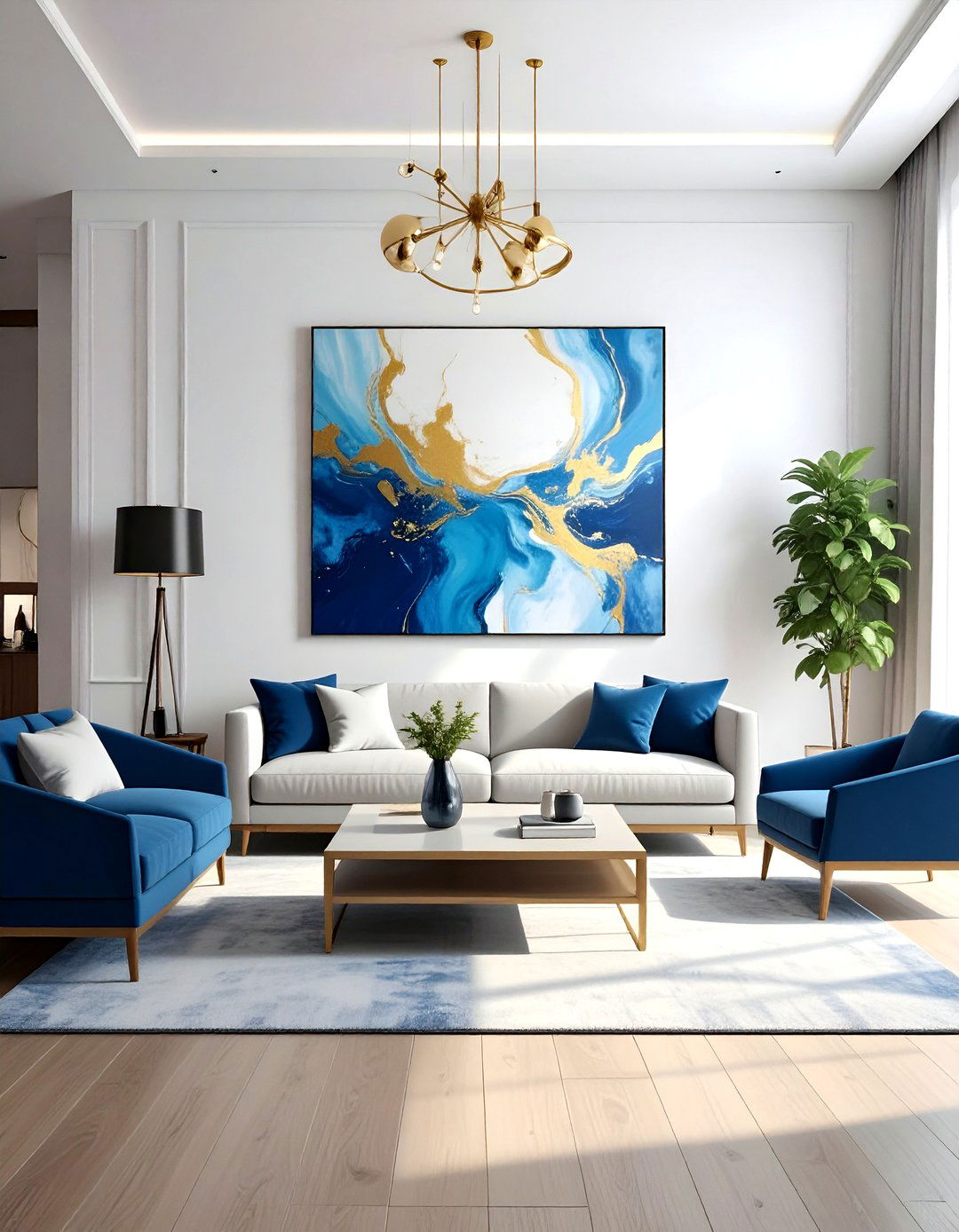 Abstract Canvas Art - 30 rich decor ideas