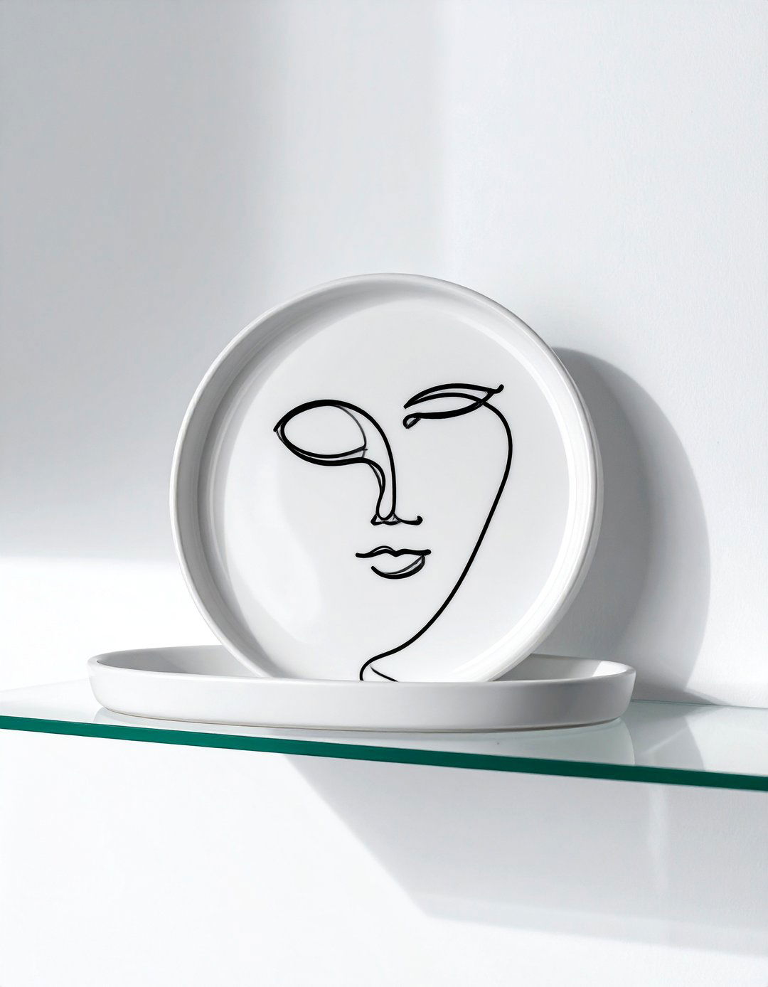 Abstract Face Line Art Dish - 30 trinket dish ideas