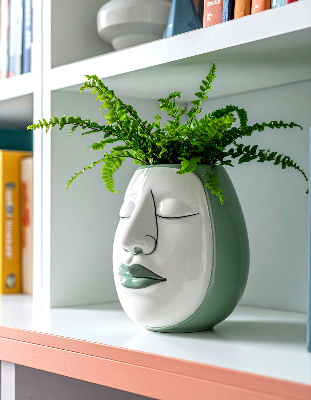Abstract Face Vase - 30 decorative vase ideas