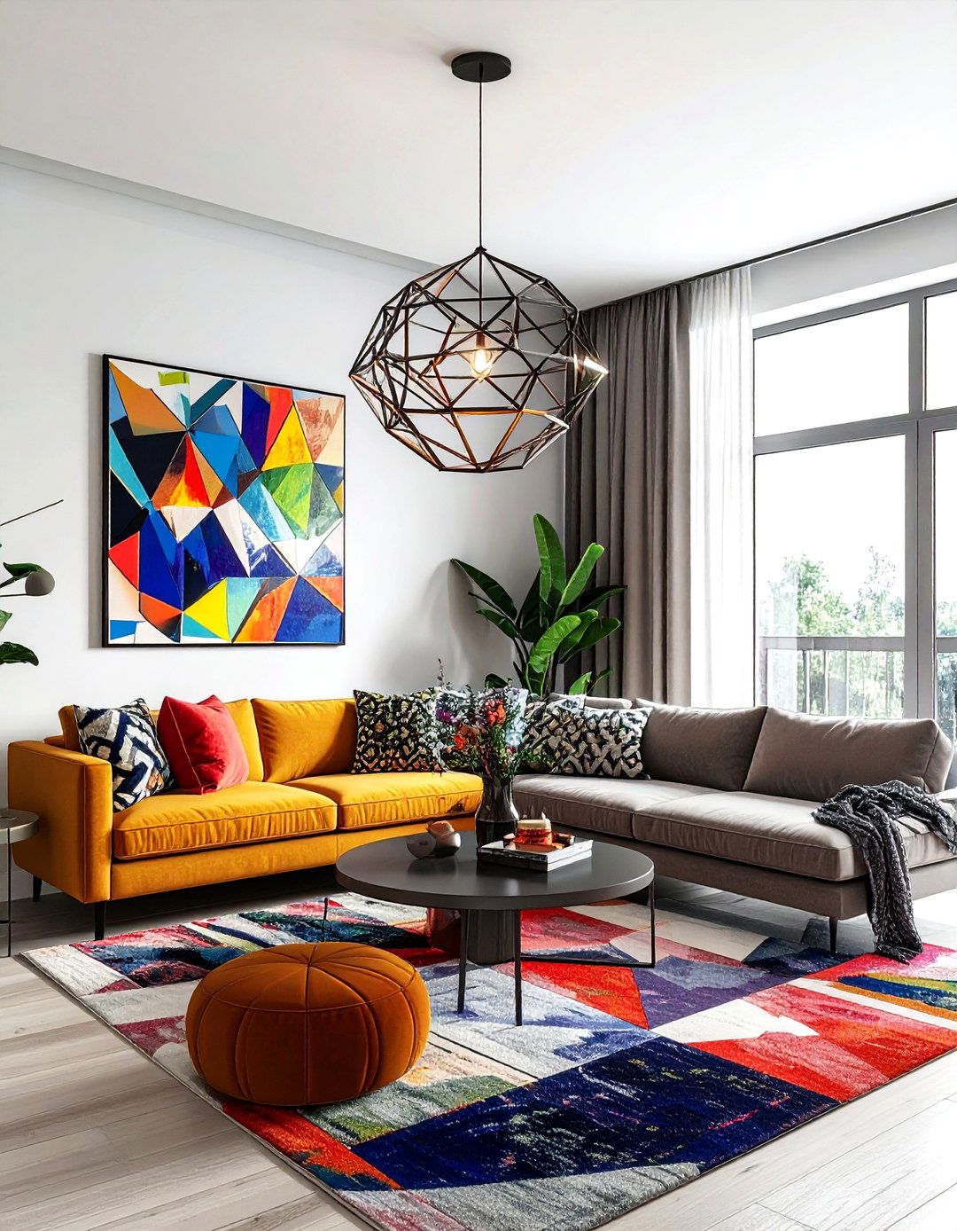 Abstract Geometric Chandelier - 30 living room chandeliers