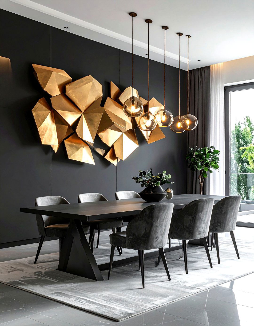 Abstract Geometric Wall Sconce - 30 wall sconce dining room ideas