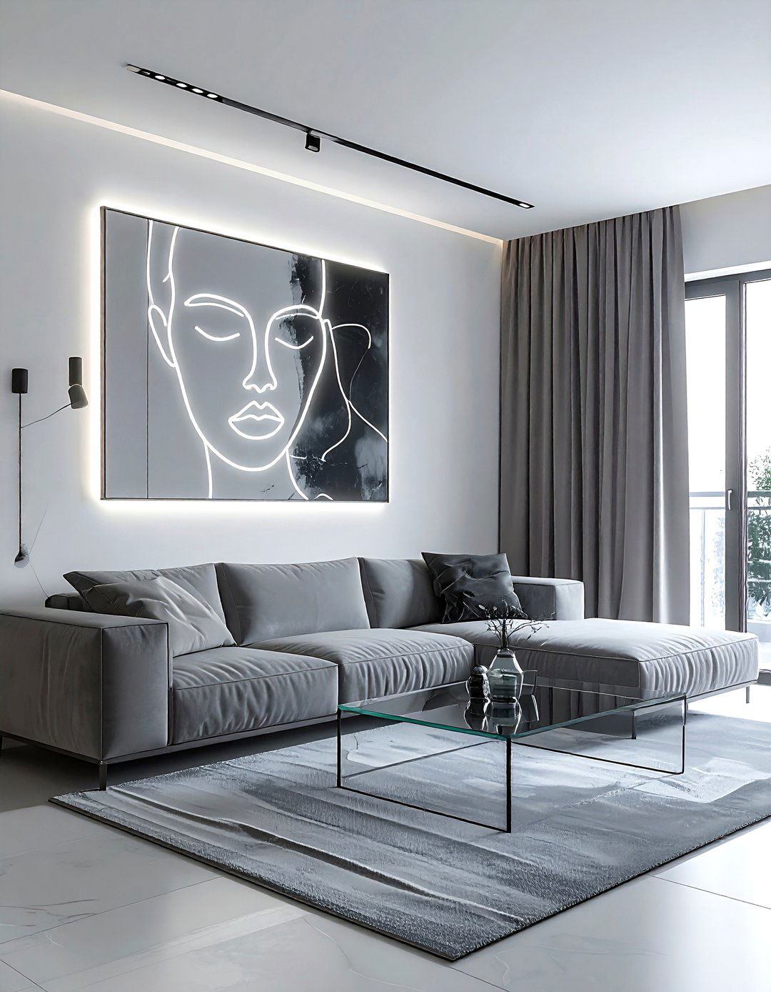 Abstract Line Art Neon - 30 neon sign ideas