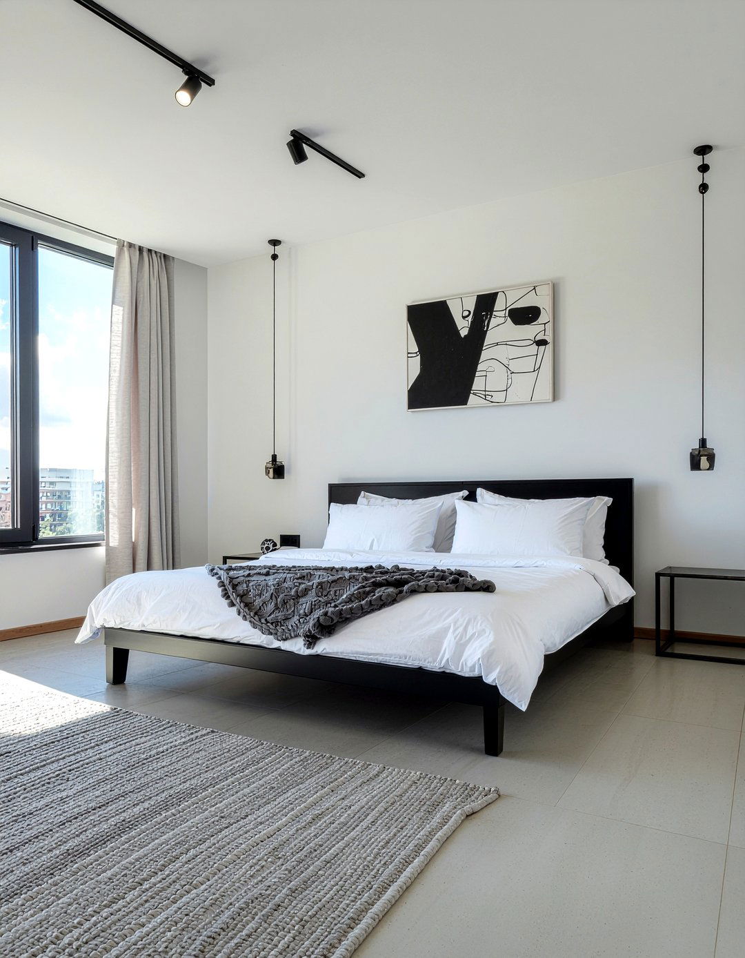 Abstract Line Art Wallpaper - 30 bedroom minimalist wallpapers