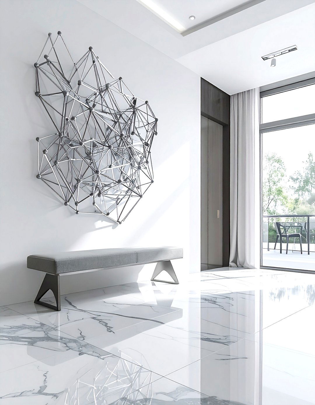 Abstract Metal Art - 30 wall decor ideas