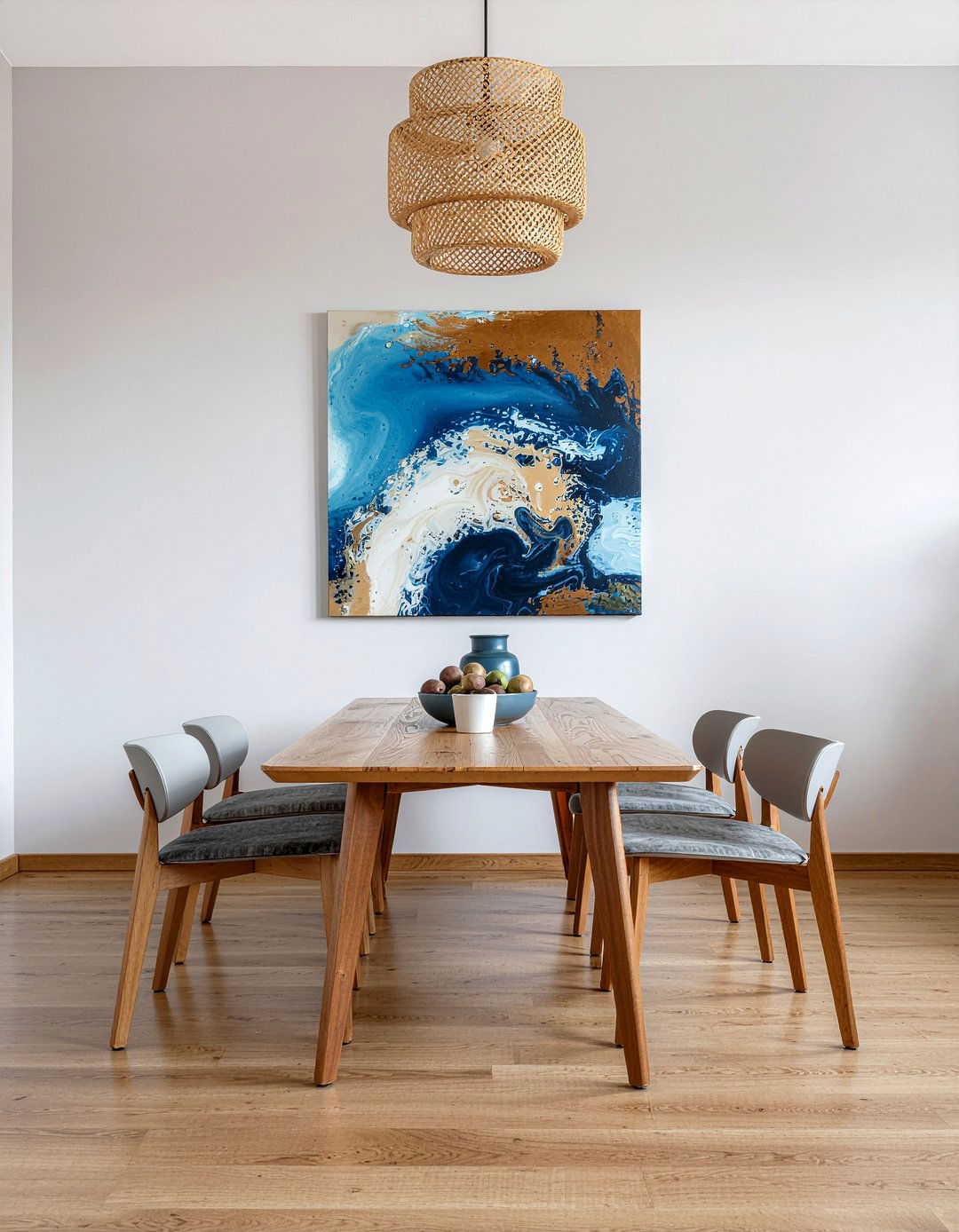 Abstract Modern Wall Art - 30 bungalow dining room ideas