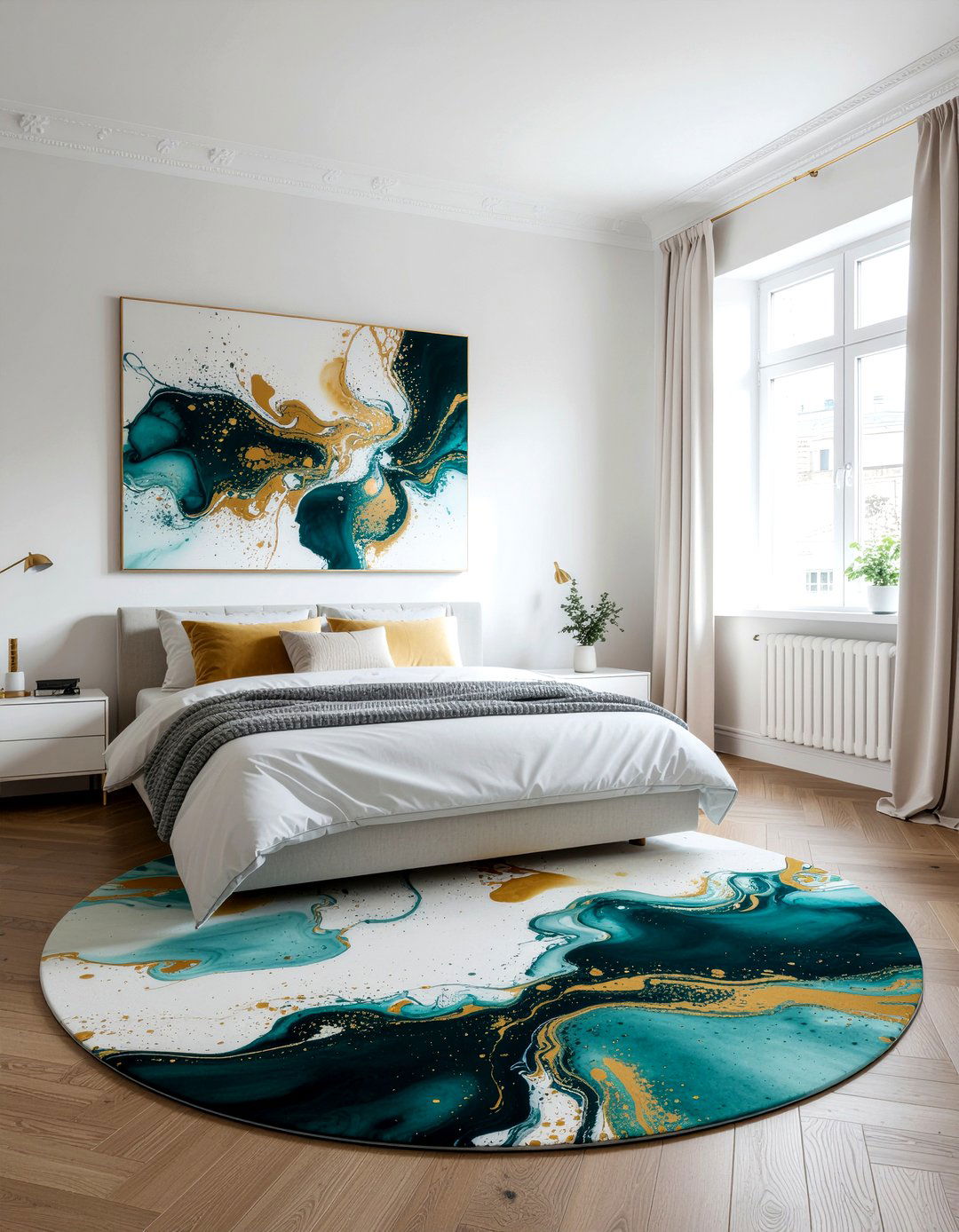 Abstract Round Rugs - 30 bedroom round rugs