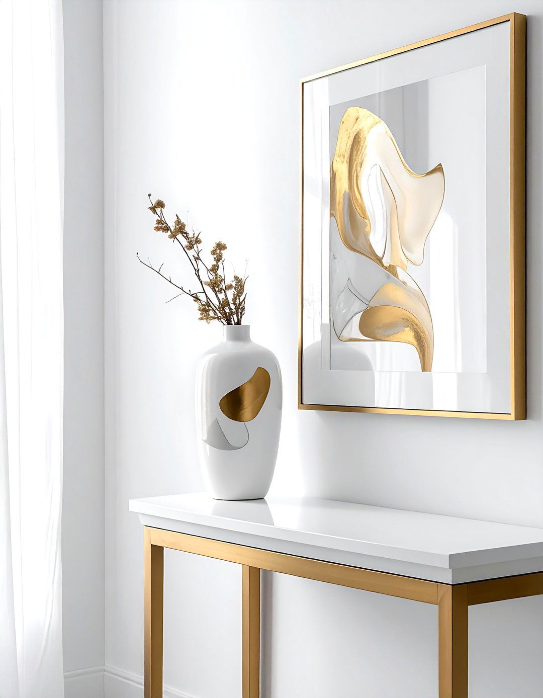 Abstract Shape Vase Console - 30 statement vase ideas
