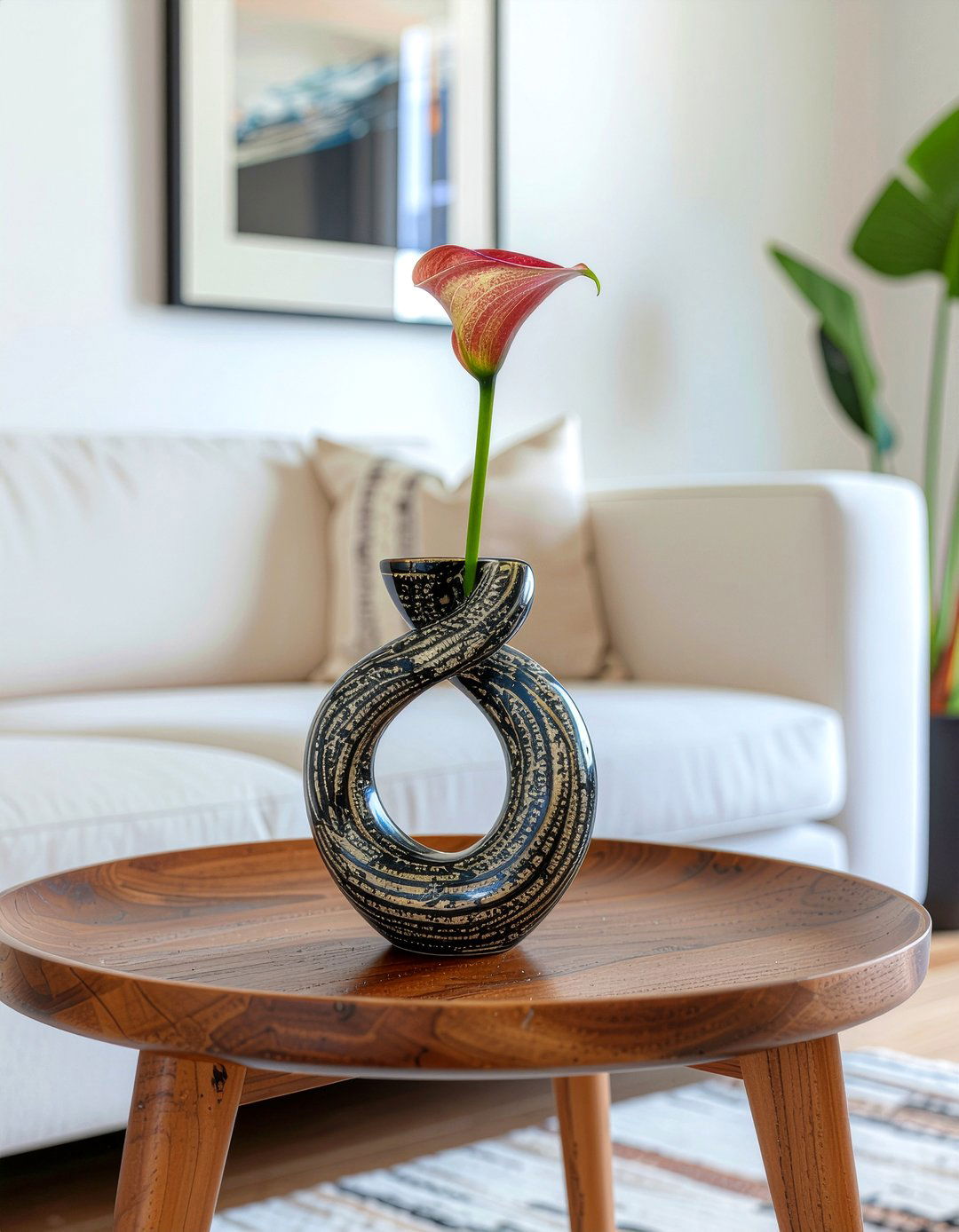 Abstract Shapes Vase - 30 living room vase ideas