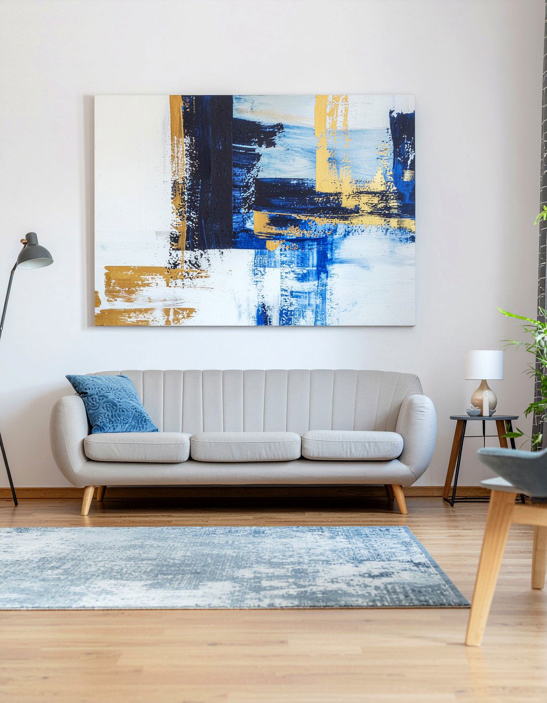 Abstract Wall Art - 30 living room elegant furniture ideas