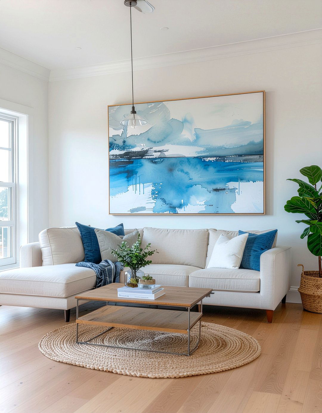 Abstract Wall Art - 30 meditation living room ideas