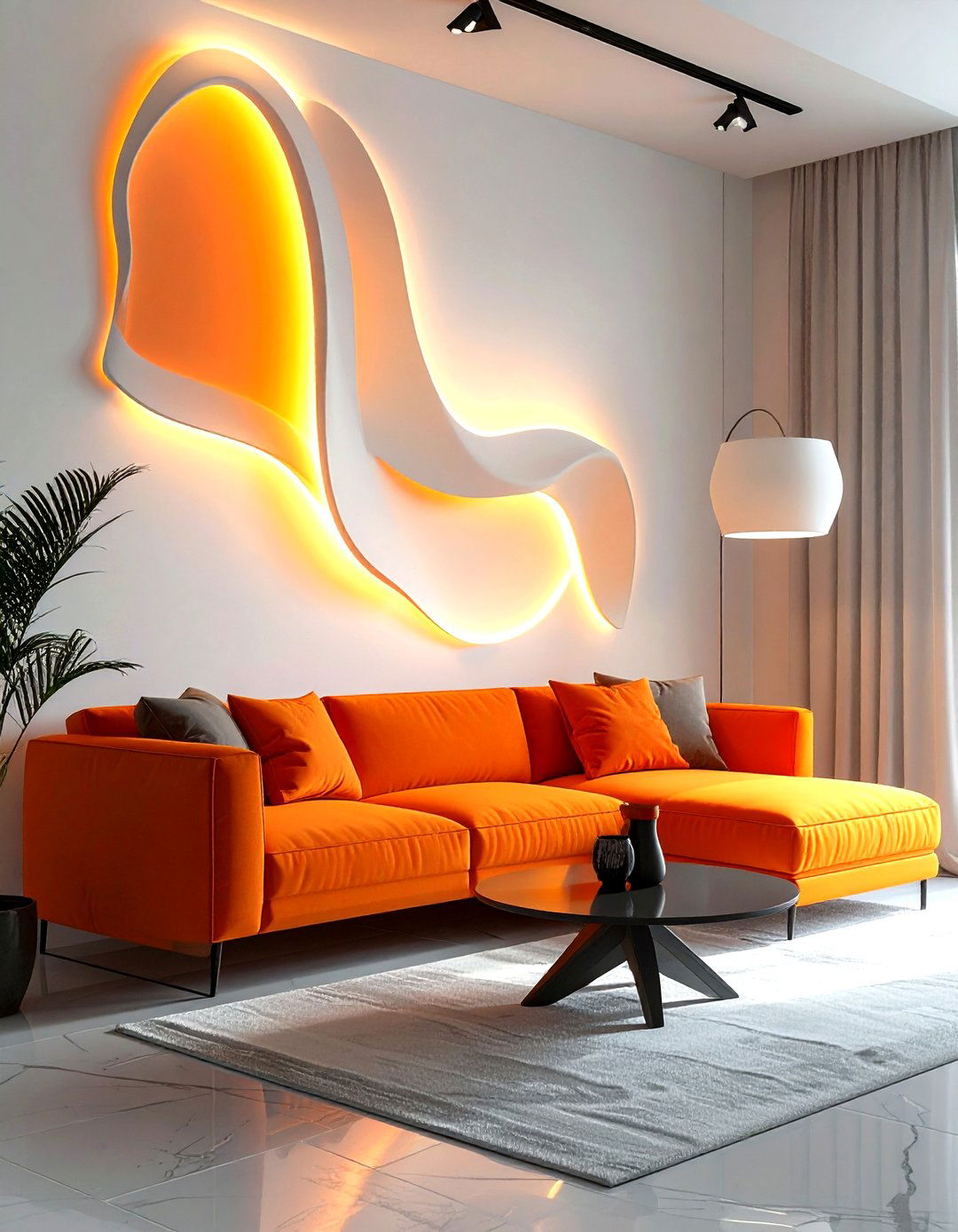 Abstract Wall Light - 30 living room wall lights