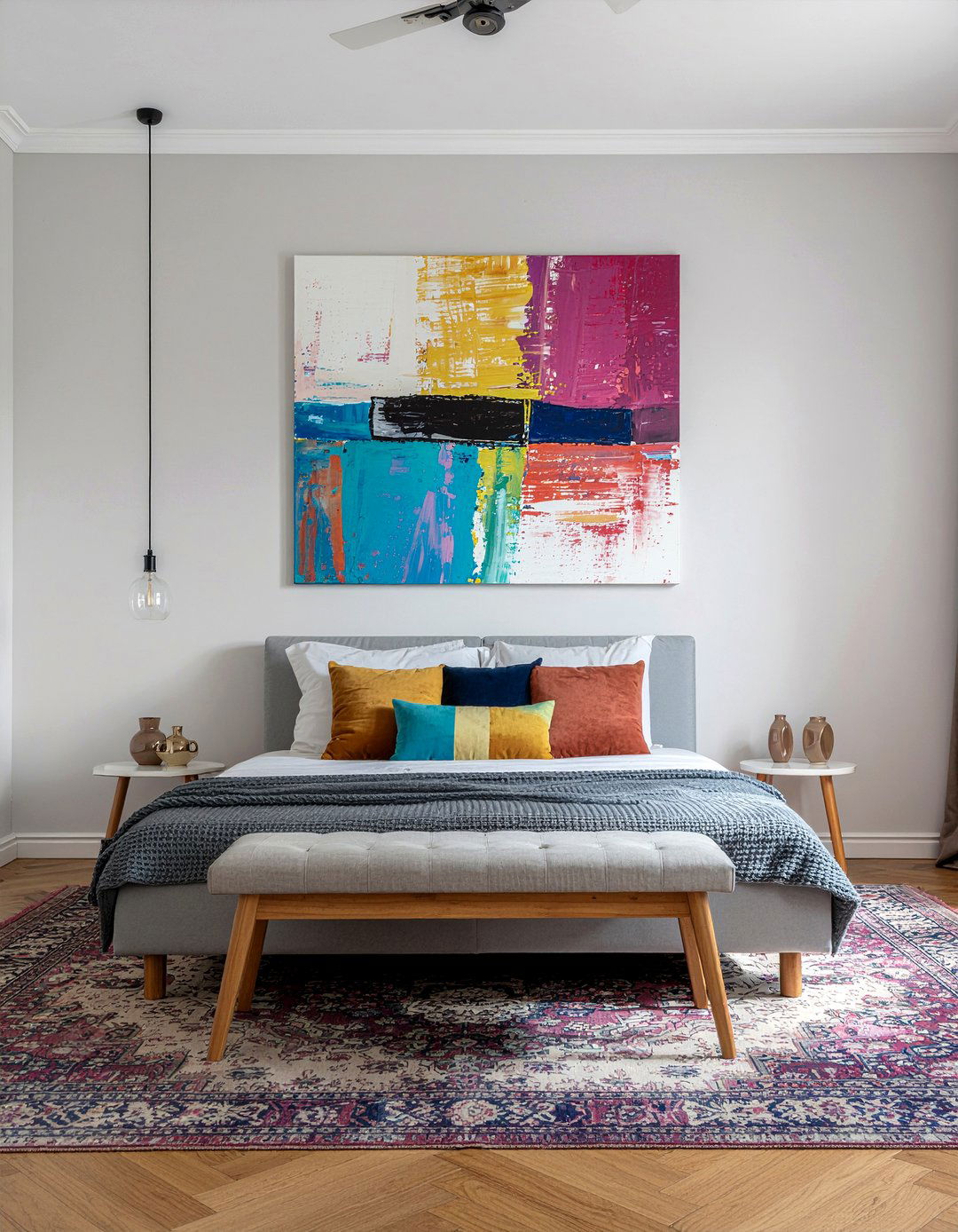 Abstract art bedroom - 30 gender neutral bedroom ideas