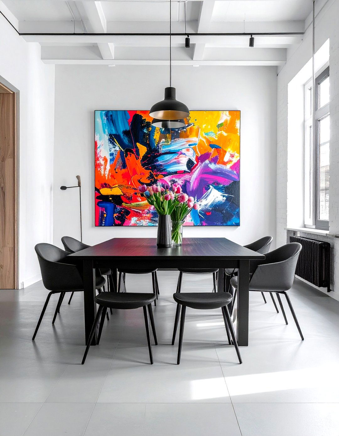 Abstract art dining room - 30 Tribeca dining room ideas