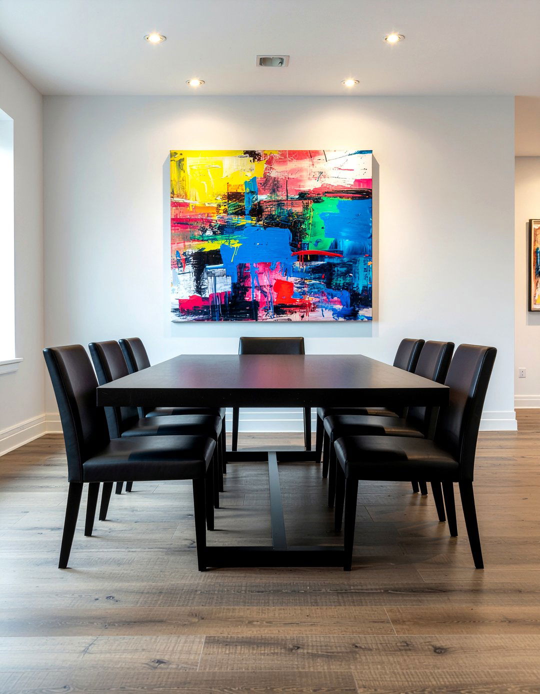 Abstract art for dining room - 30 contemporary dining room ideas