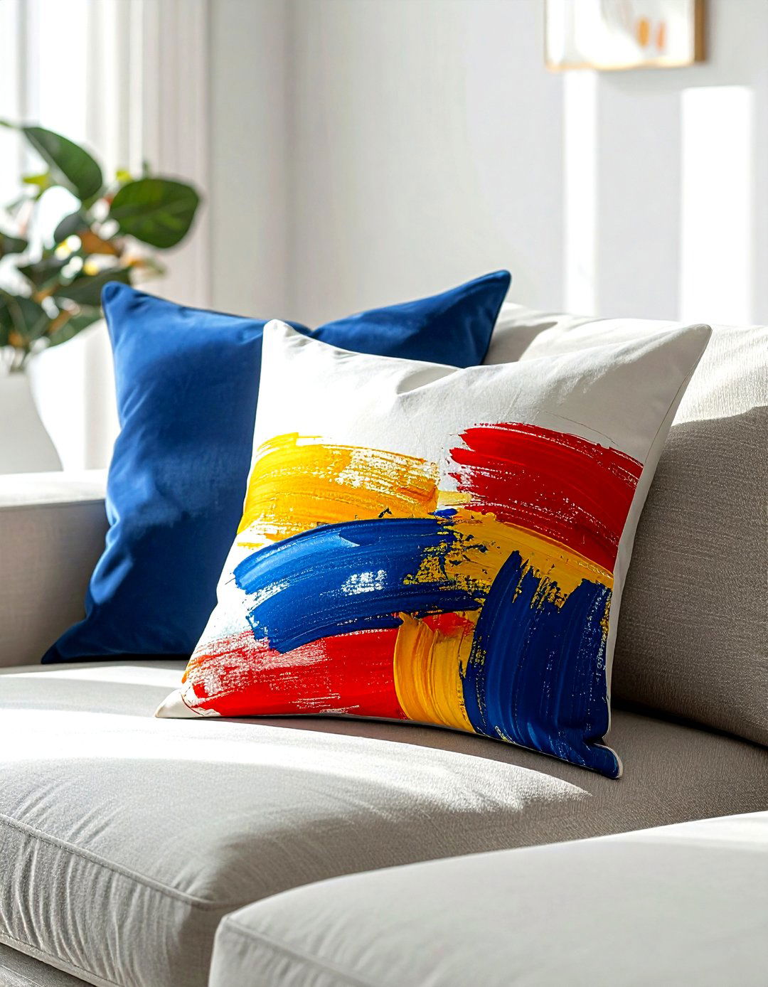 Abstract art pillow - 30 decorative pillow ideas