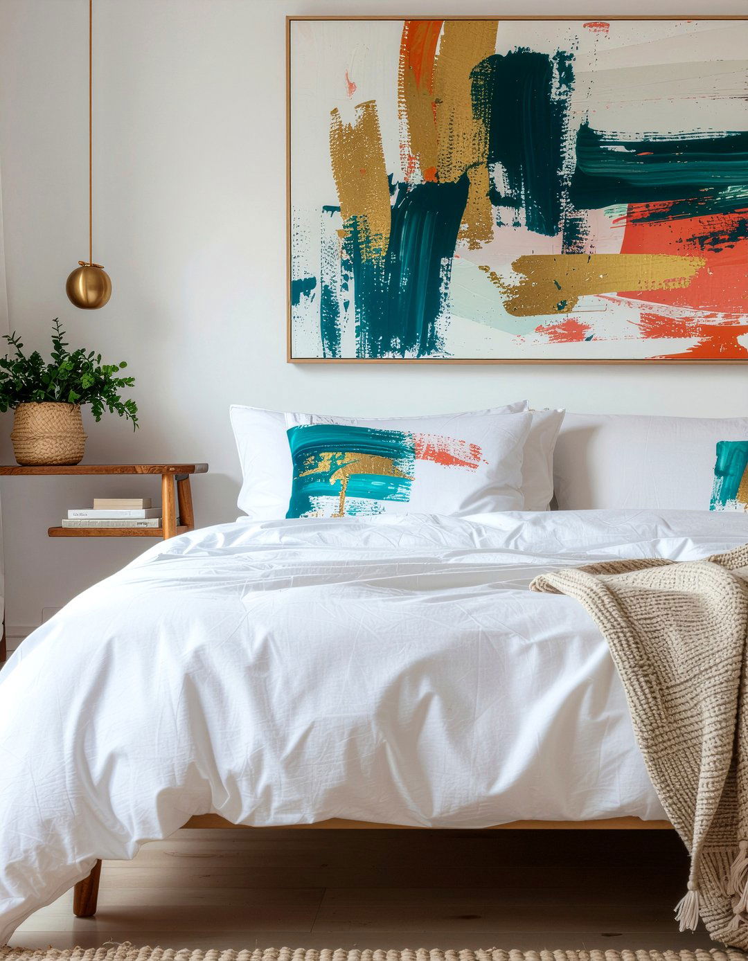 Abstract art pillow - 30 bedroom decorative pillows