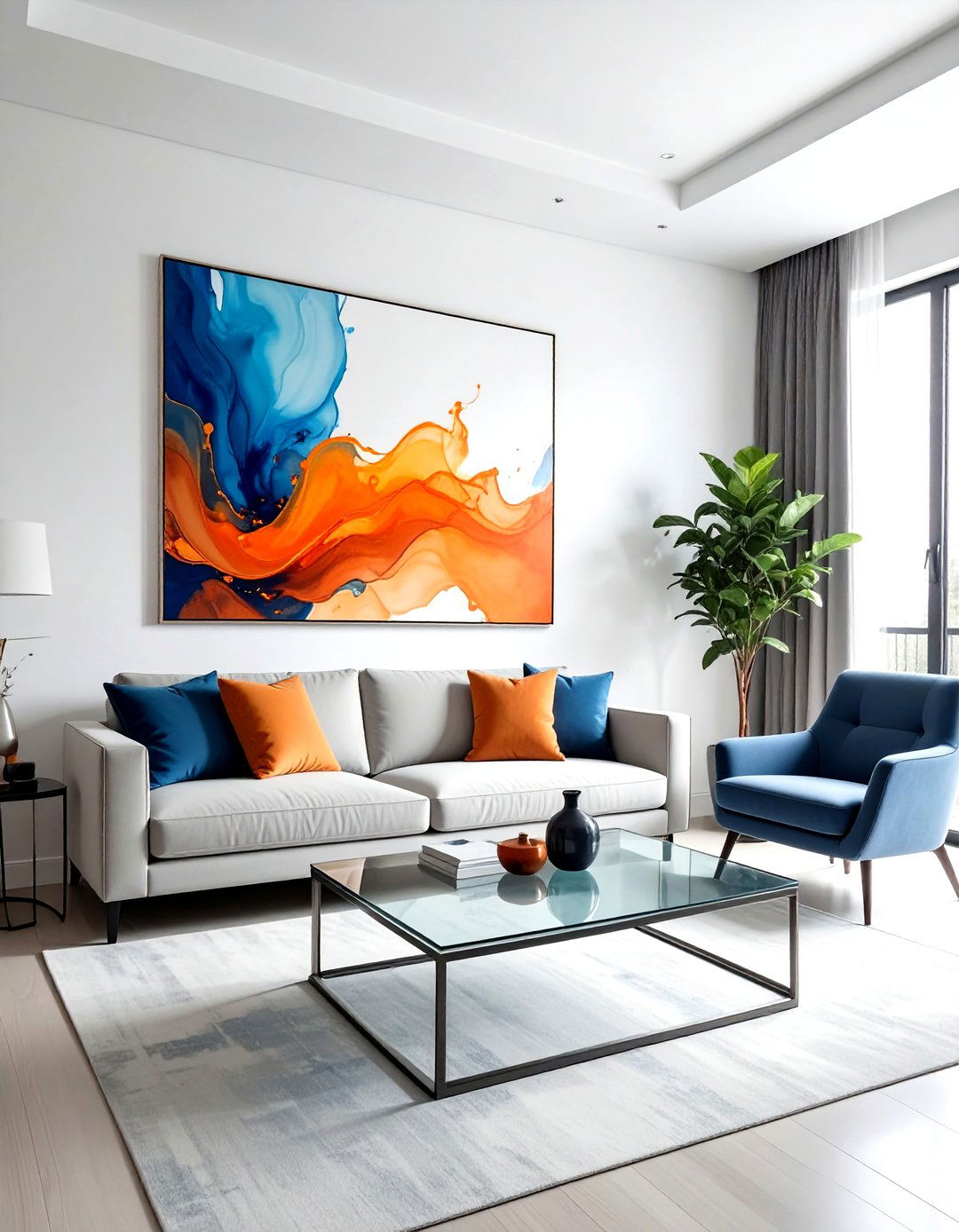 Abstract art wallpaper - 30 living room wallpapers