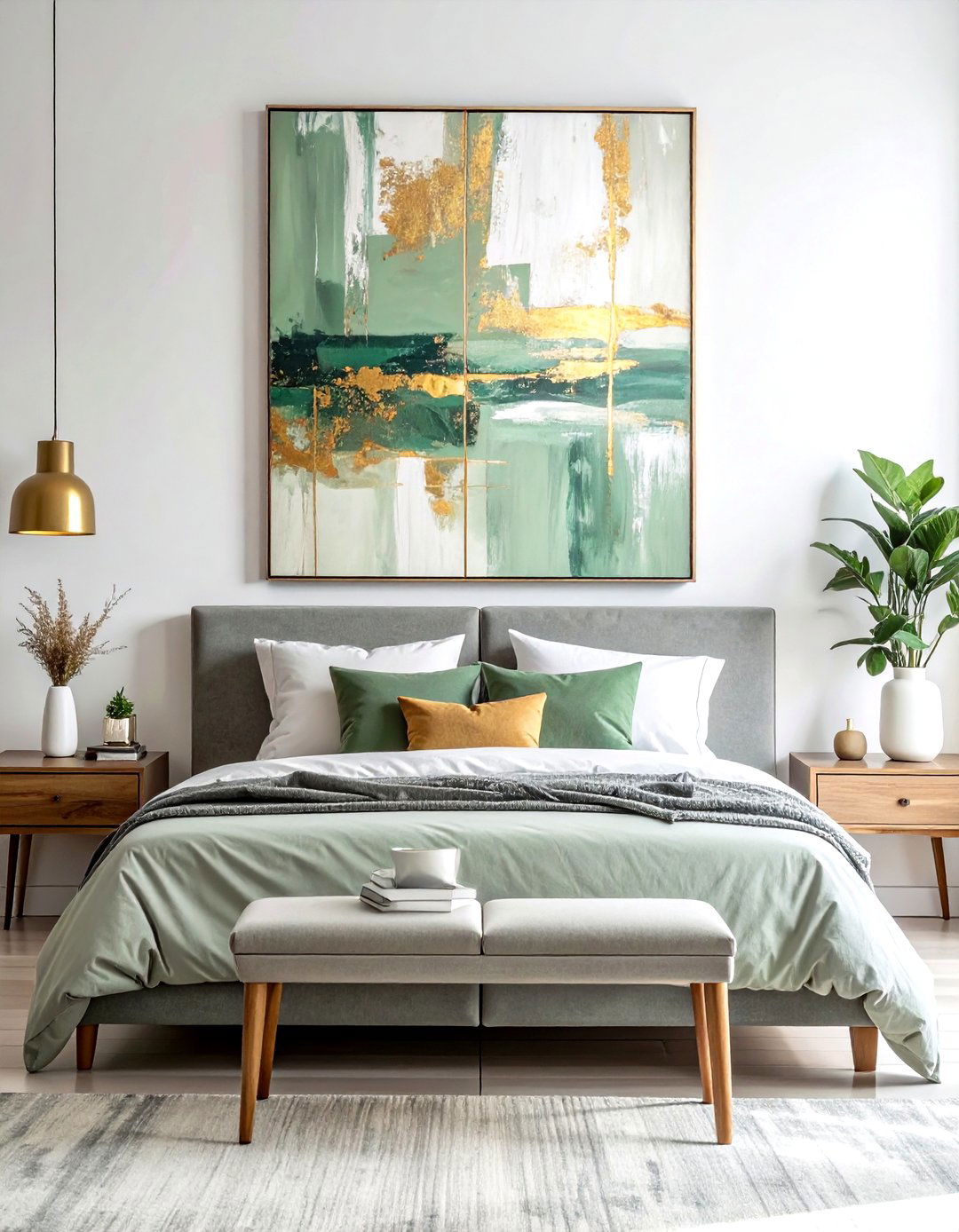 Abstract canvas wall art - 30 handmade decor ideas