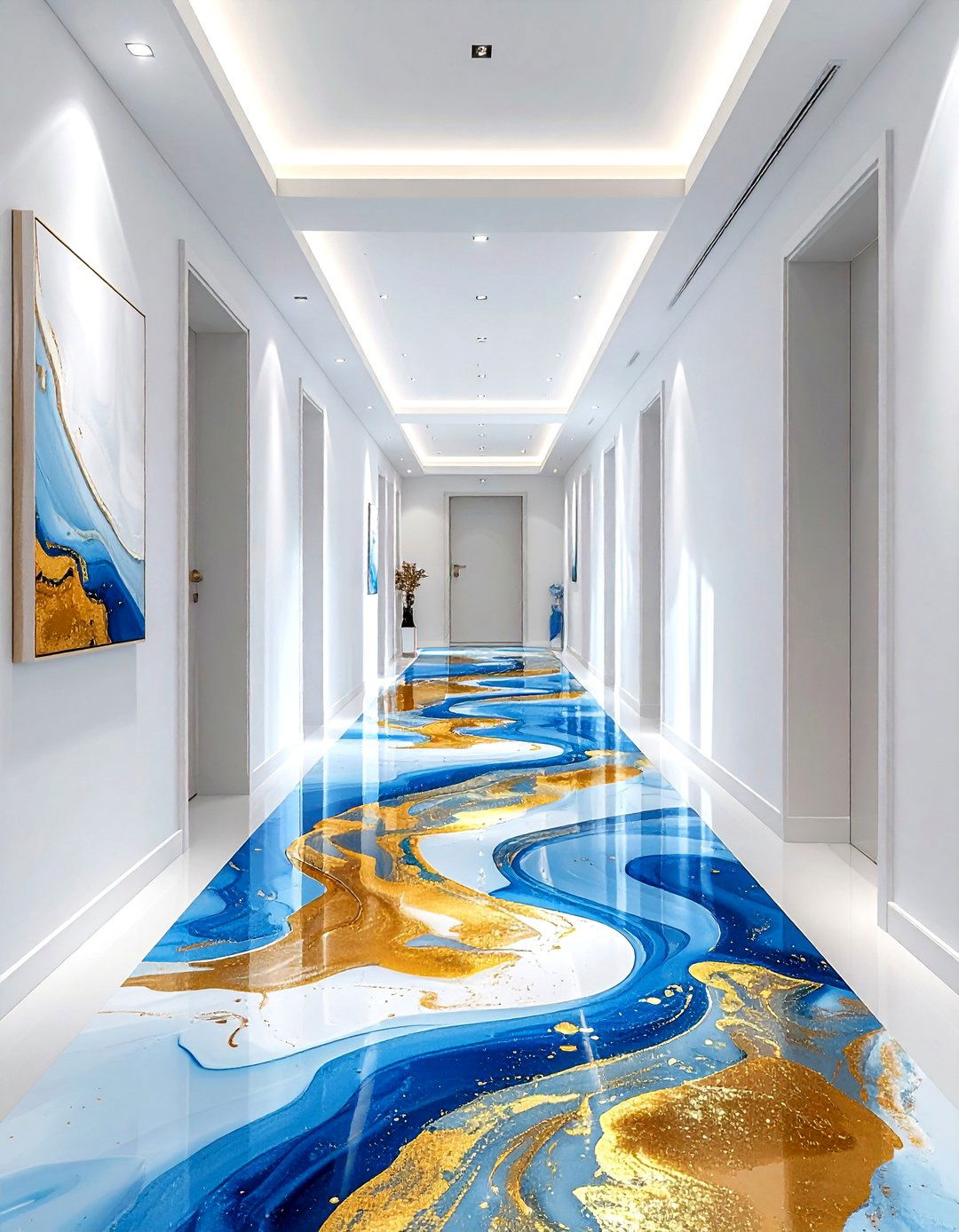 Abstract hallway runner - 30 hallway runner ideas