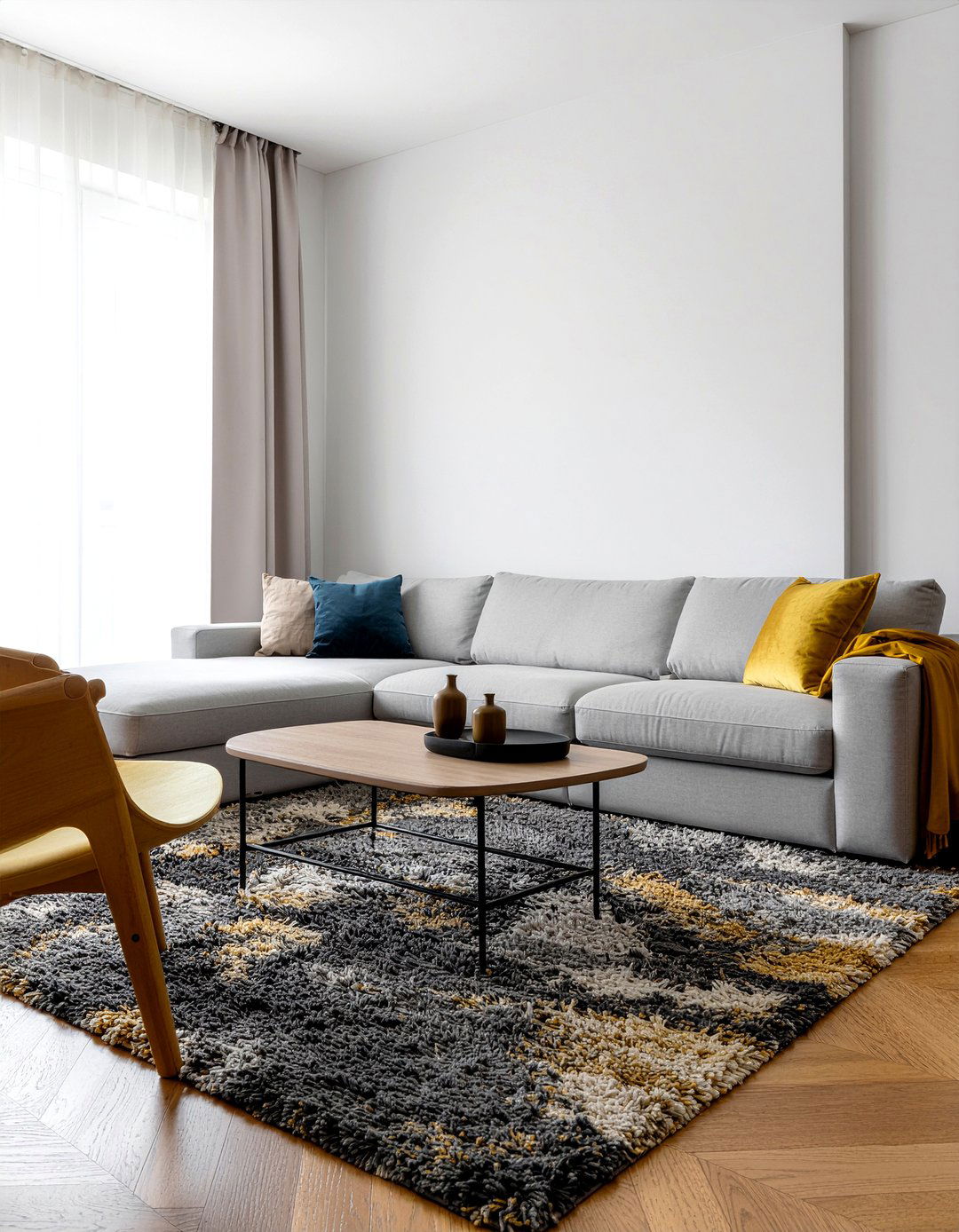 Abstract shag rug - 30 living room shag rugs