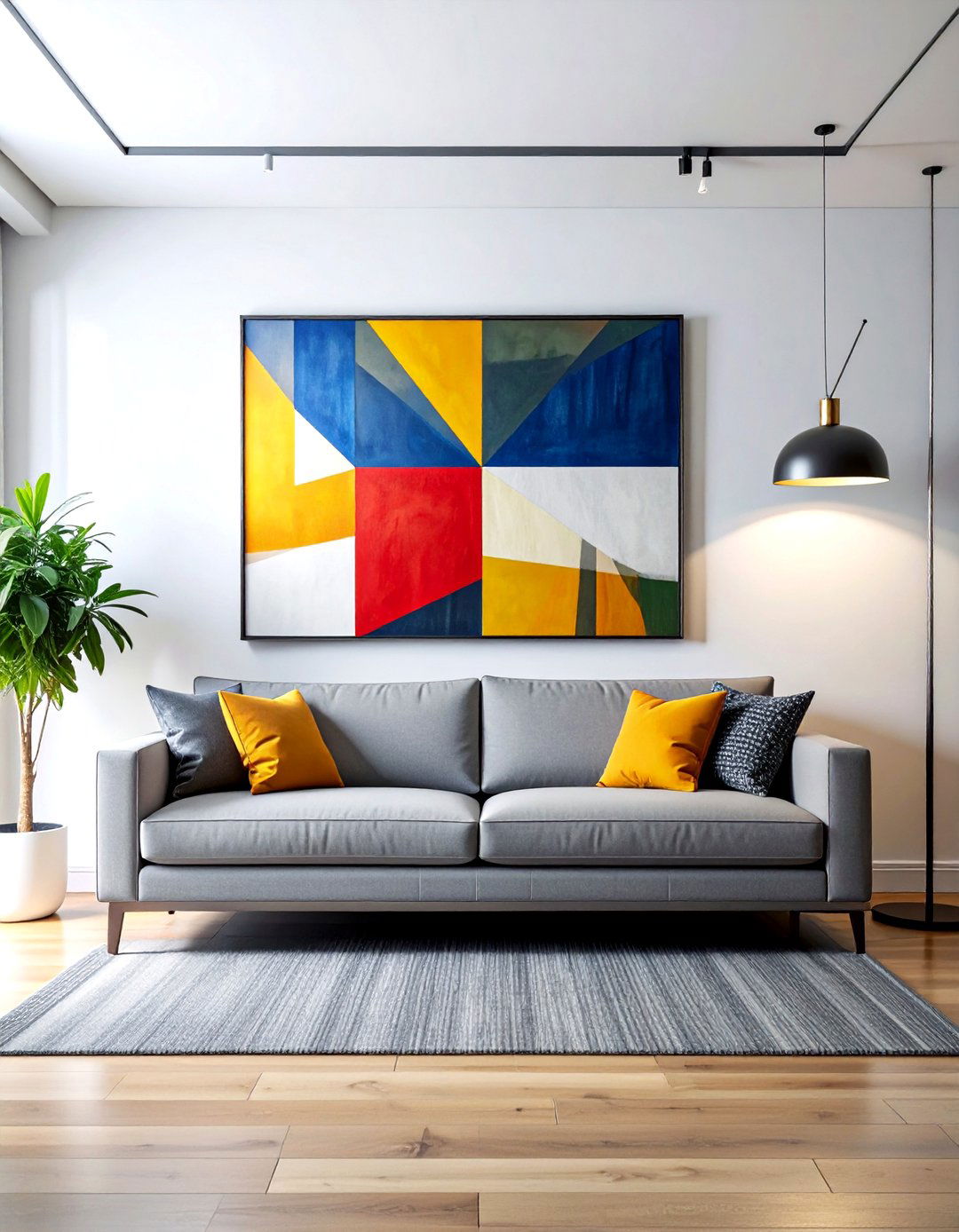 Abstract wall art - 30 mid-century modern decor ideas