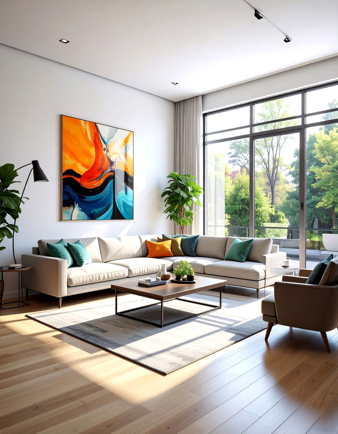 Abstract window film - 30 living room window film ideas