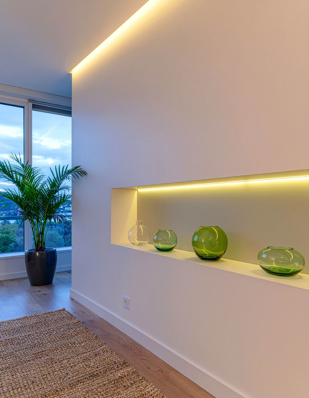 Accent Lighting Niche - 30 living room niche ideas