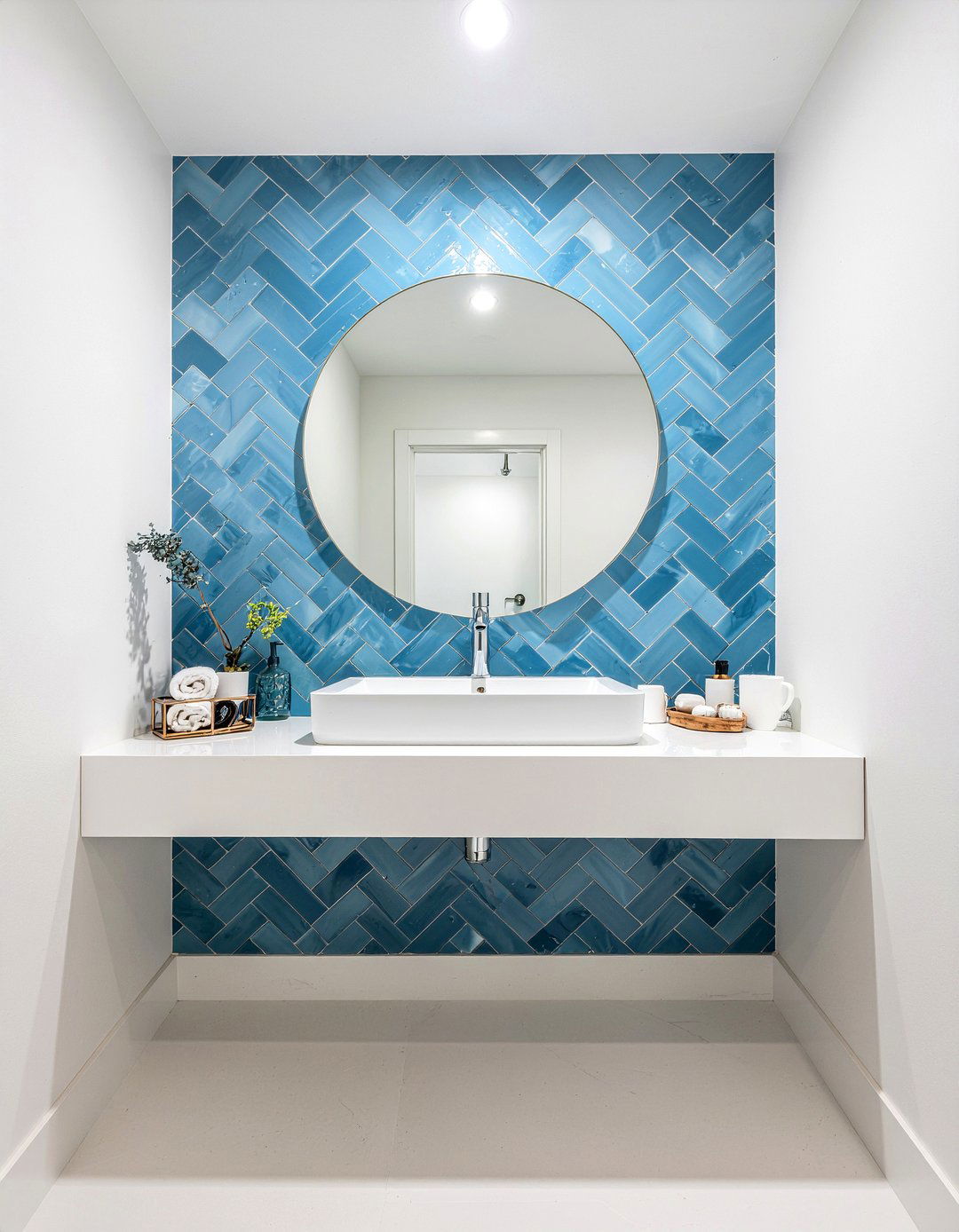 Accent Tile Wall - 30 bathroom focal point ideas