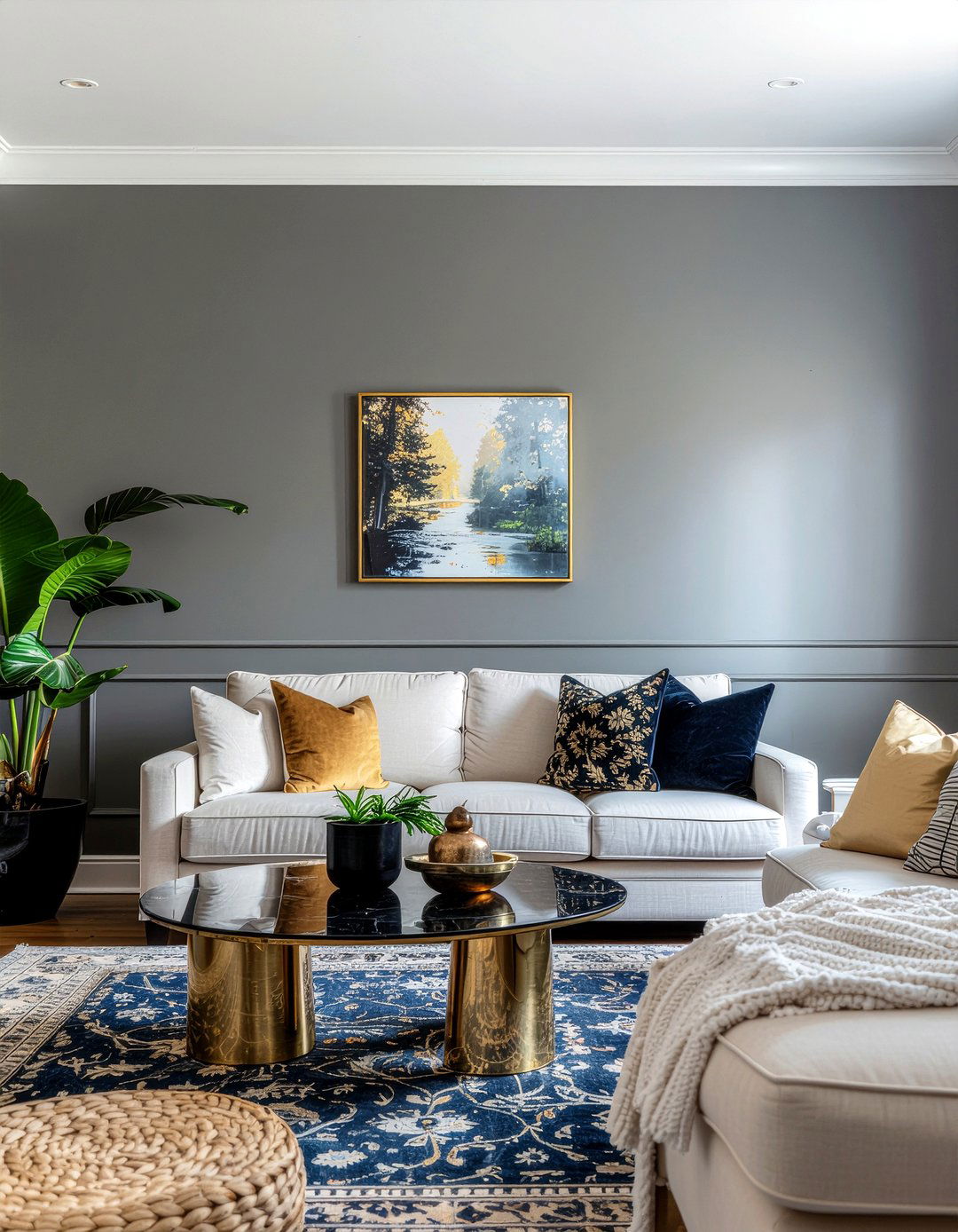 Accent Wall - 30 budget living room ideas