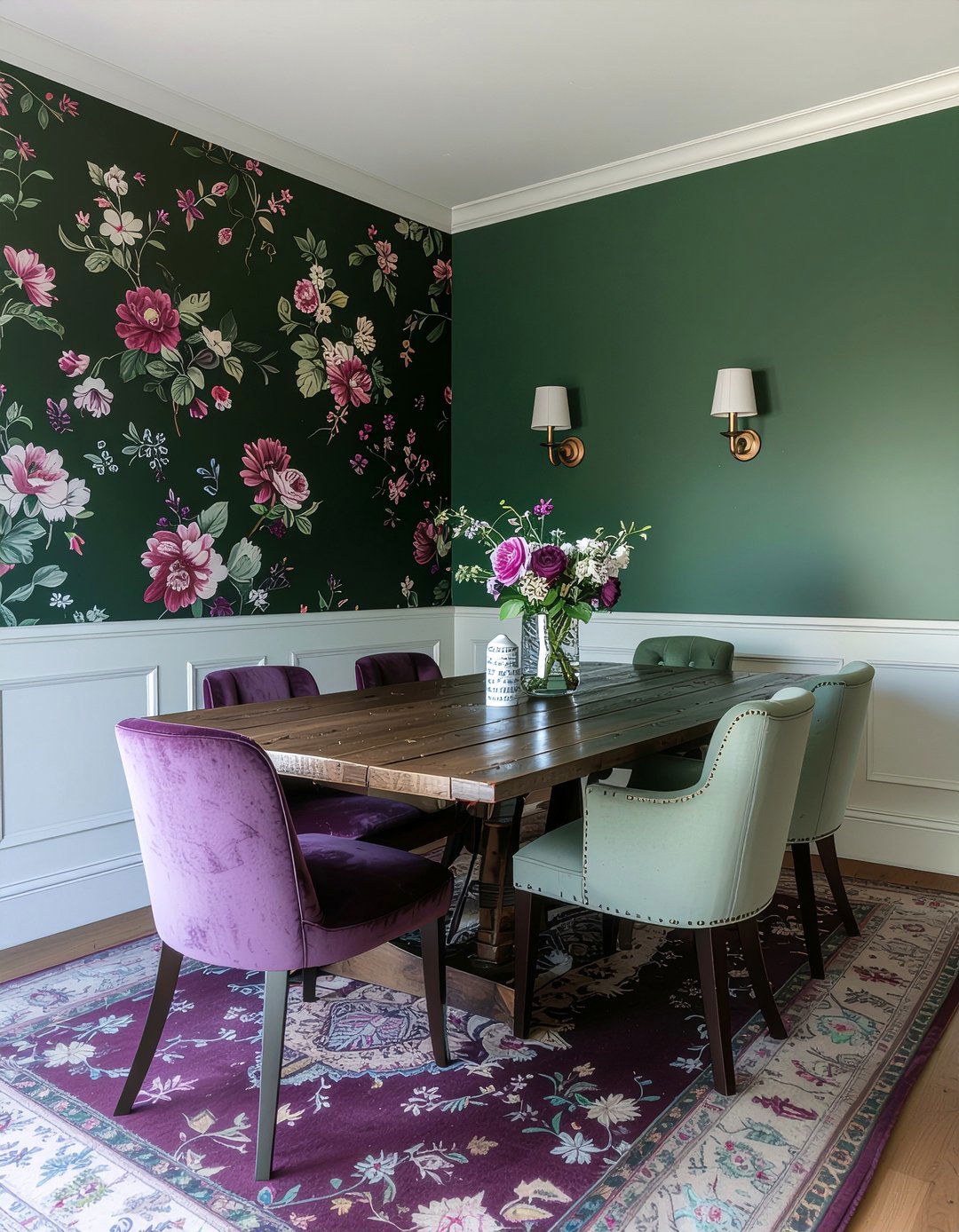 Accent Wallpaper - 30 dining room statement piece ideas