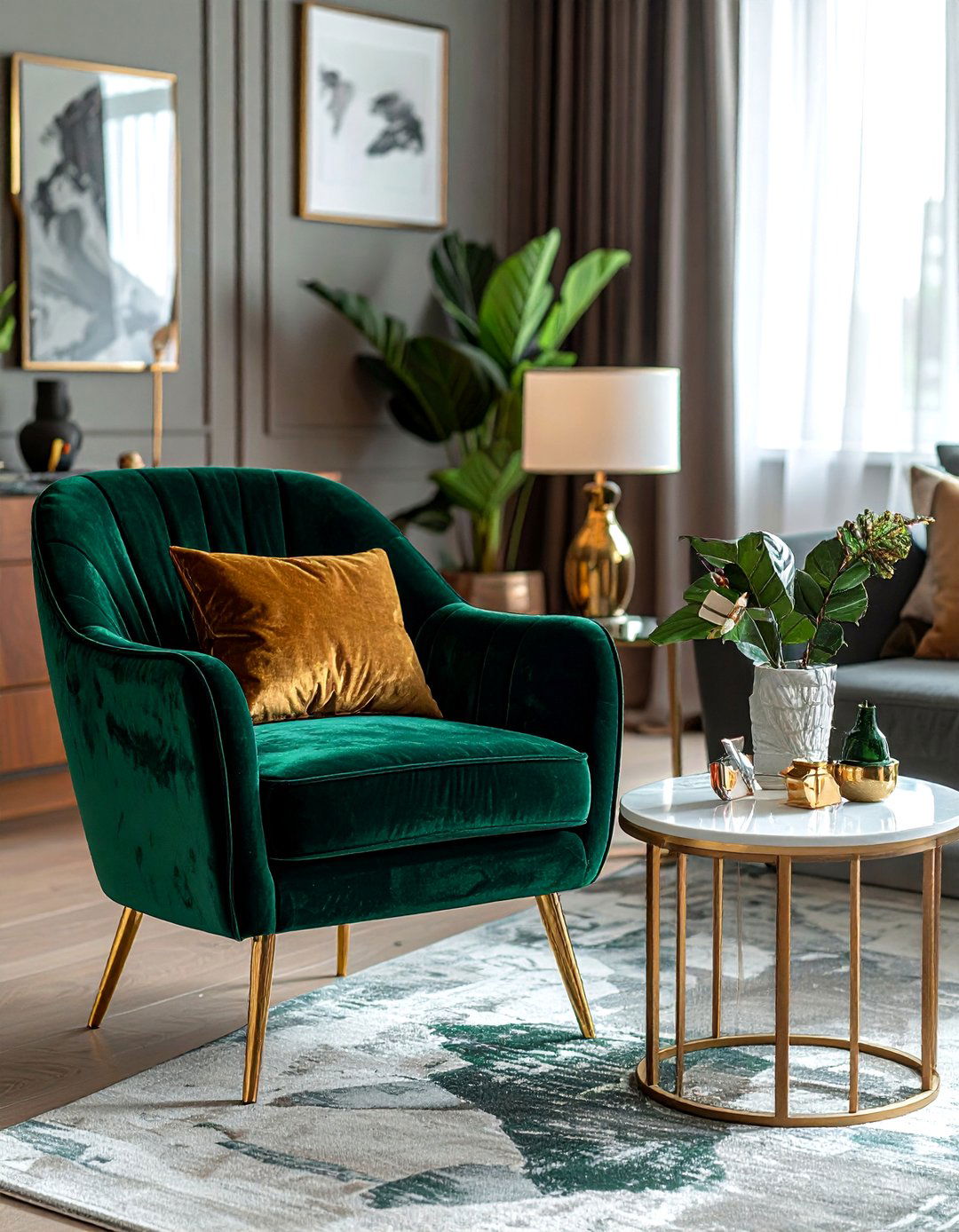 Accent chair - 30 rental decor ideas