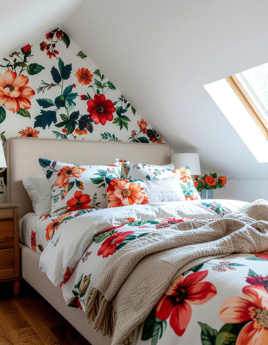 Accent wall for odd shapes - 30 oddly shaped bedroom ideas