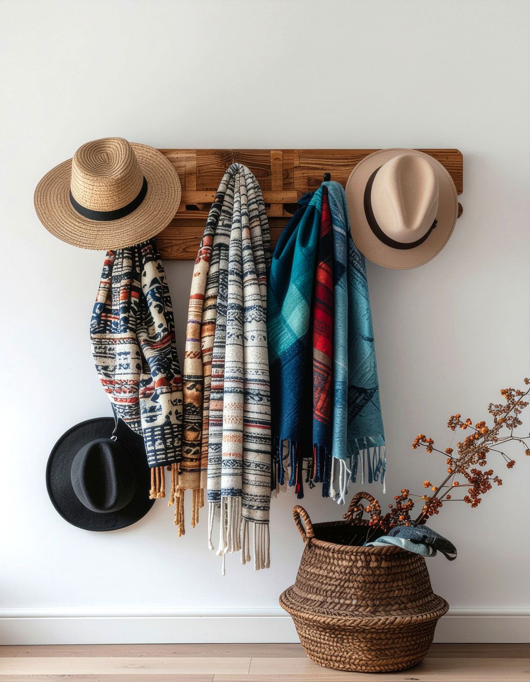 Accordion Wall Rack - 30 entryway coat rack ideas