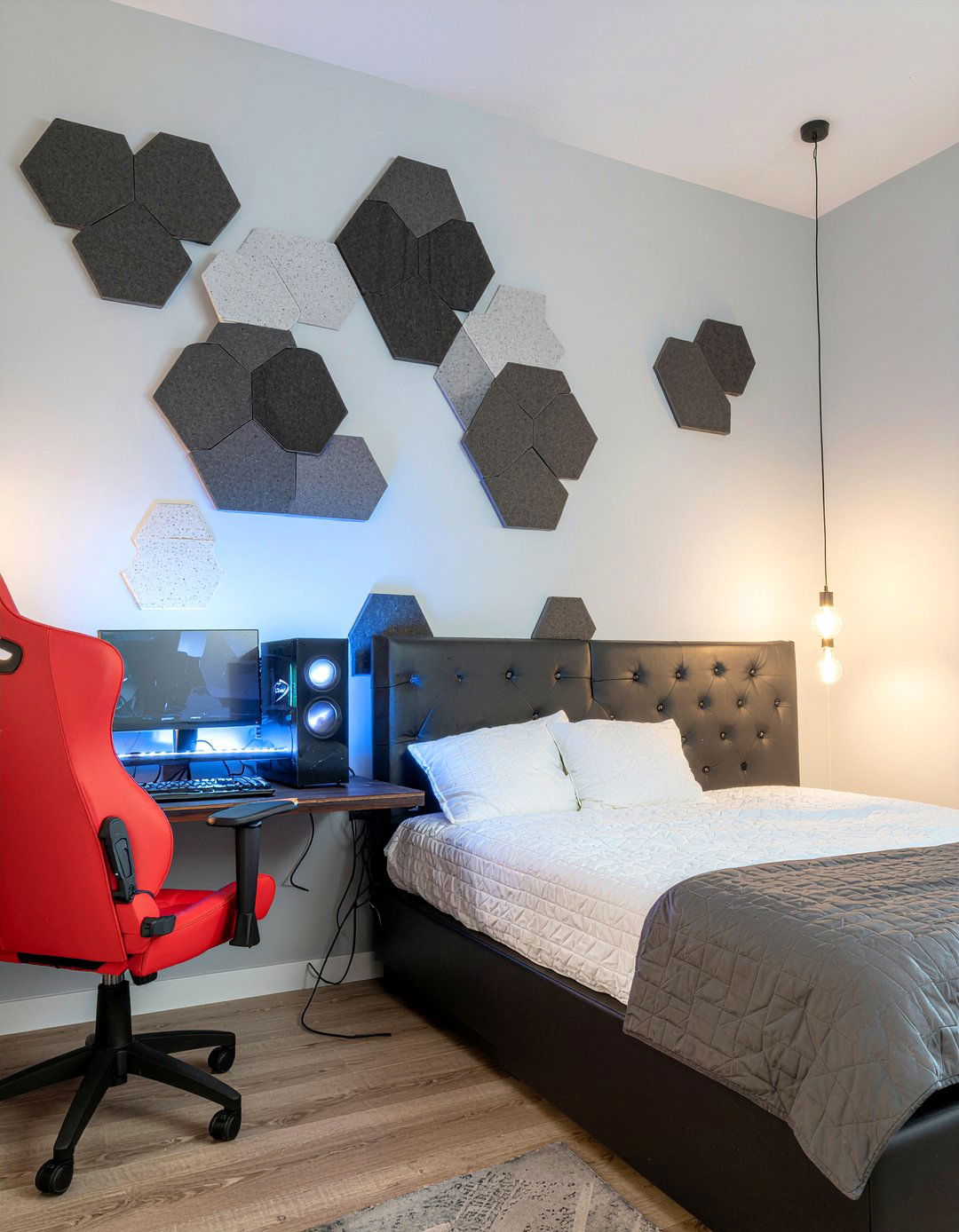 Acoustic Foam Wall Panels - 30 esports bedroom ideas