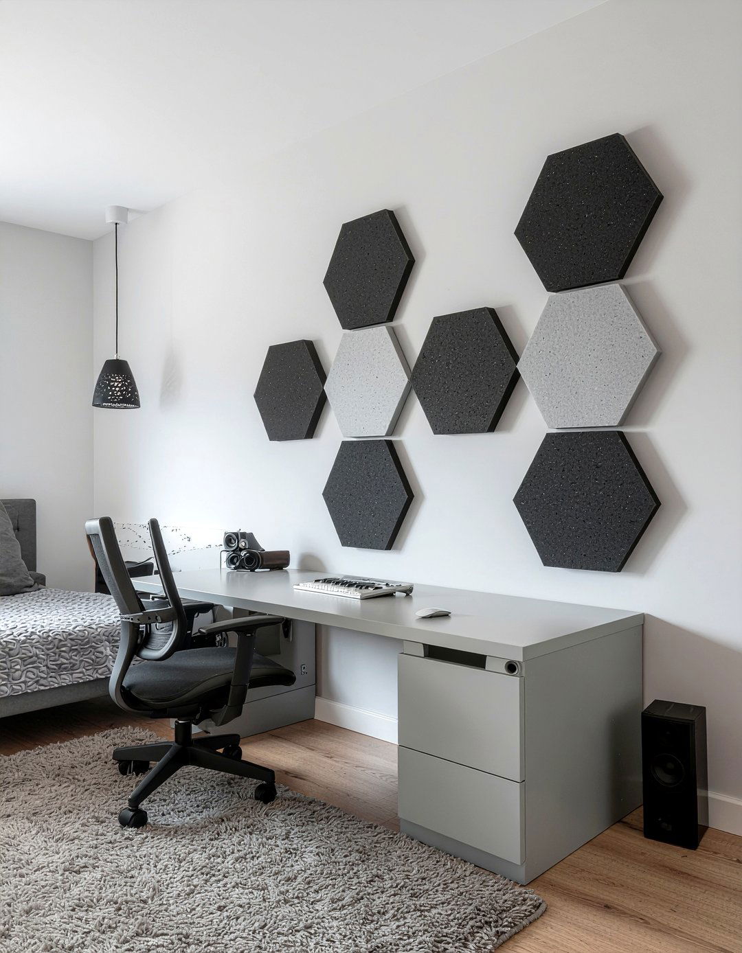 Acoustic foam wall - 30 rock and roll bedroom ideas