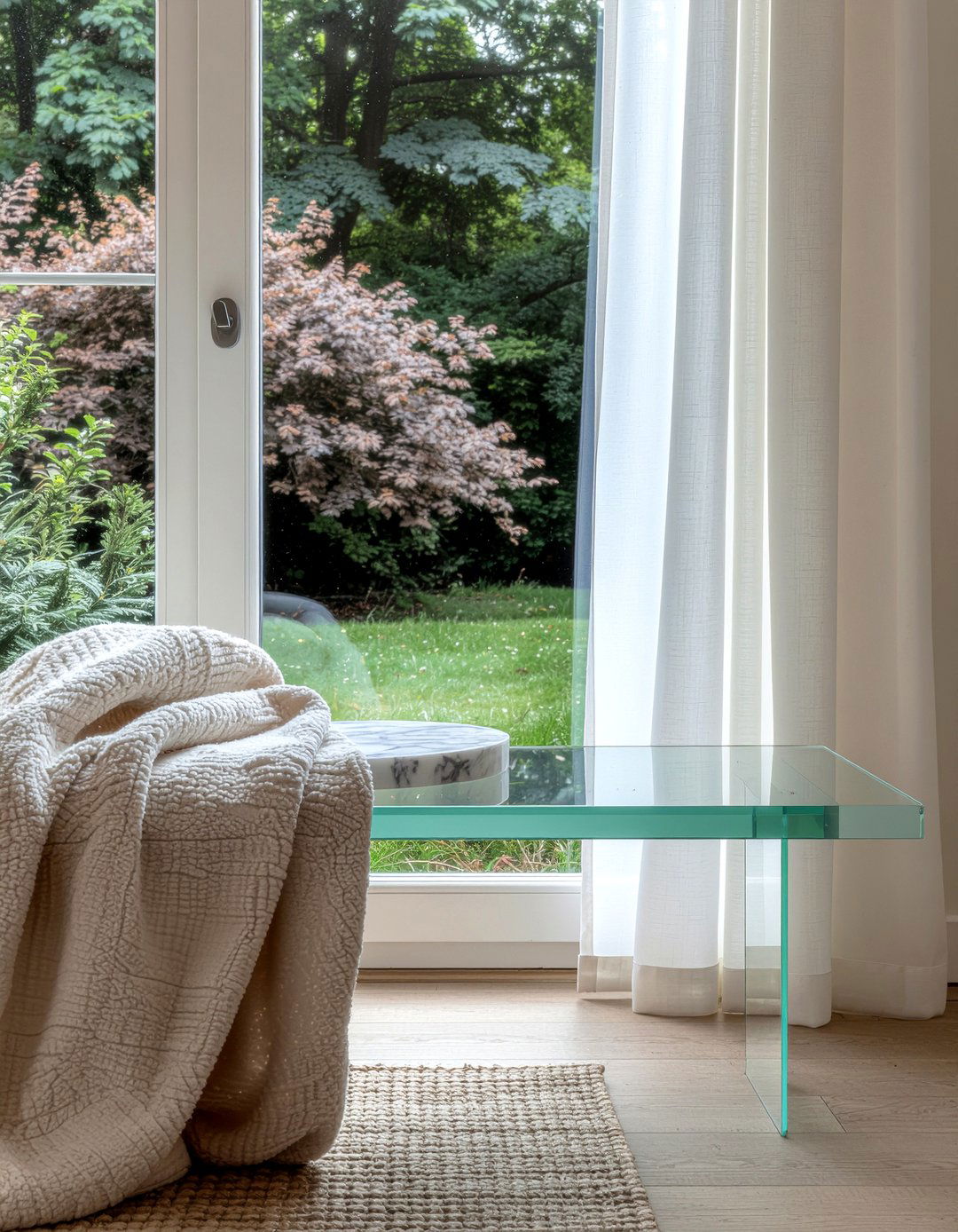 Acrylic Bench - 30 living room acrylic furniture ideas