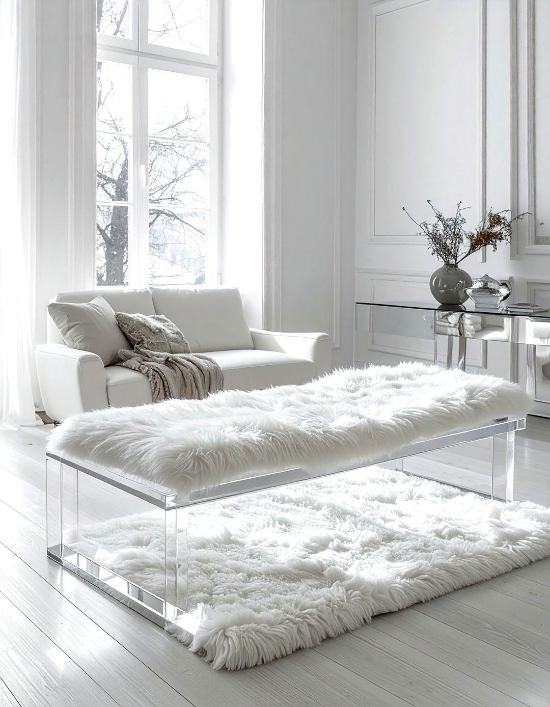 Acrylic Bench - 30 living room benches