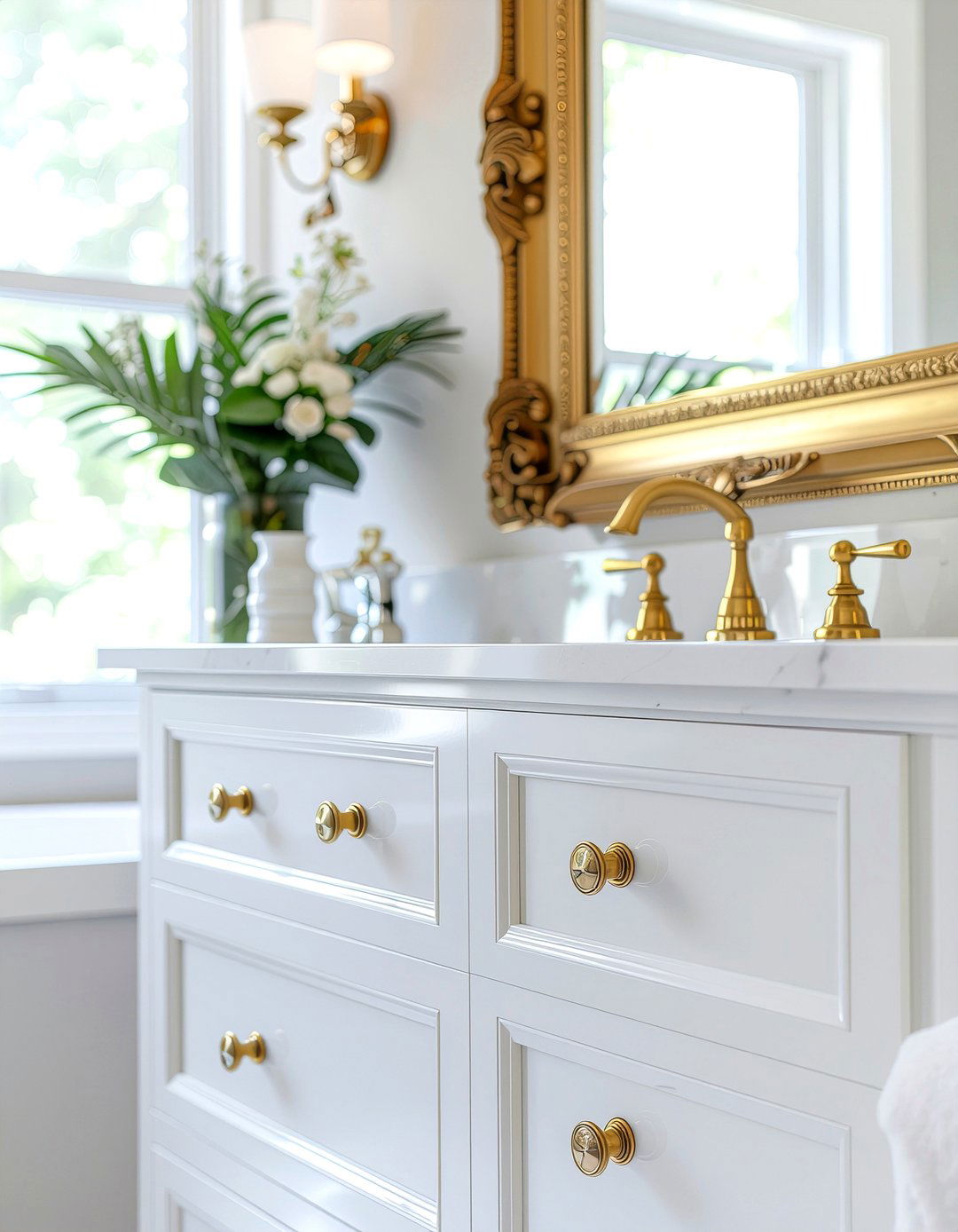 Acrylic Cabinet Knobs - 30 bathroom hardware ideas