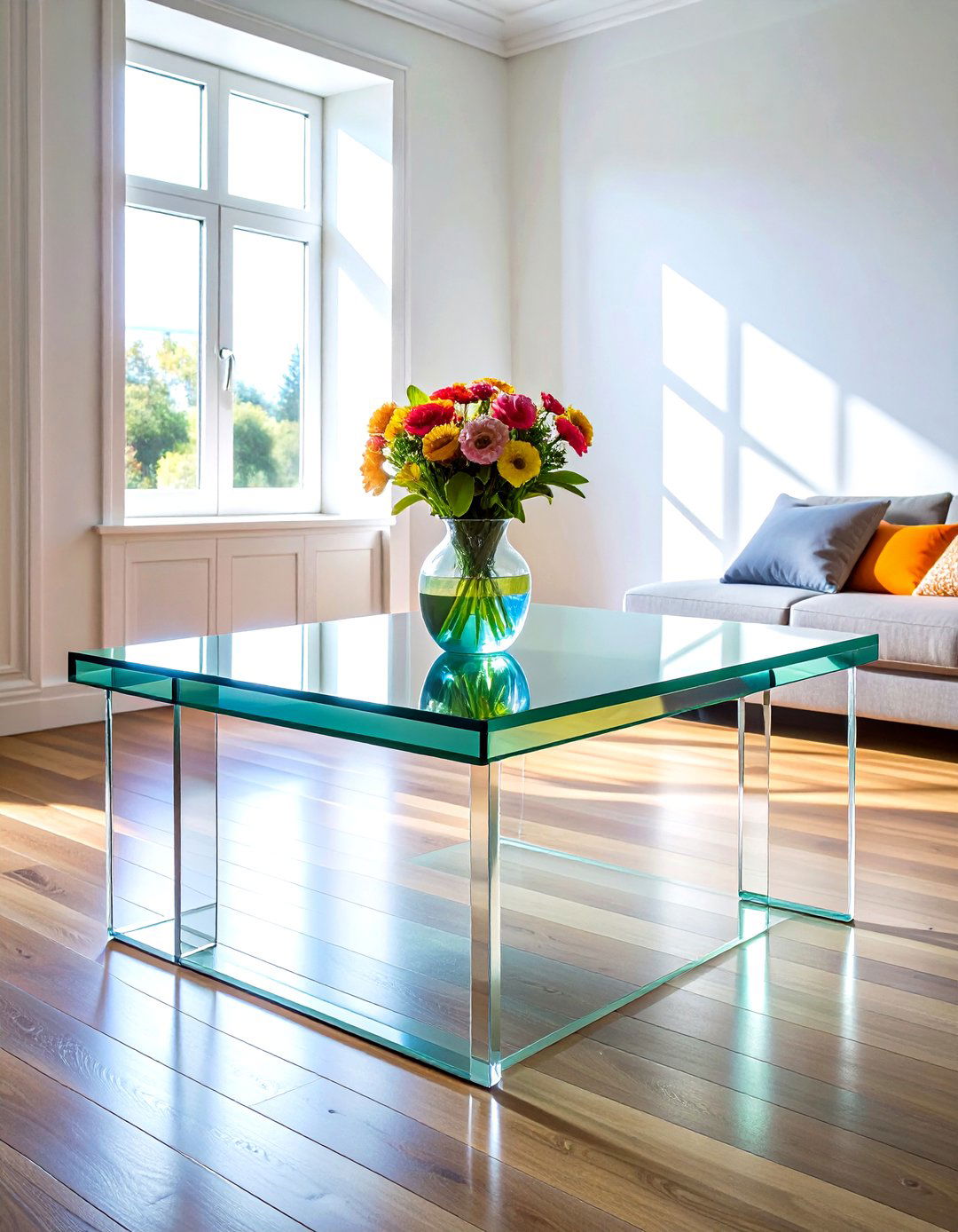 Acrylic Clear C Table - 30 living room C-table ideas